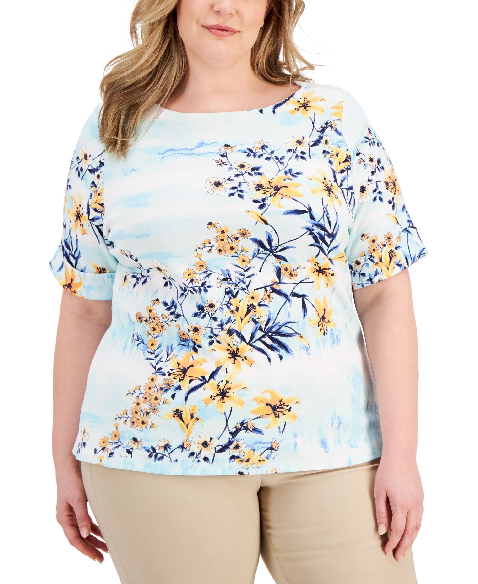 Karen Scott Plus Size T-Shirt