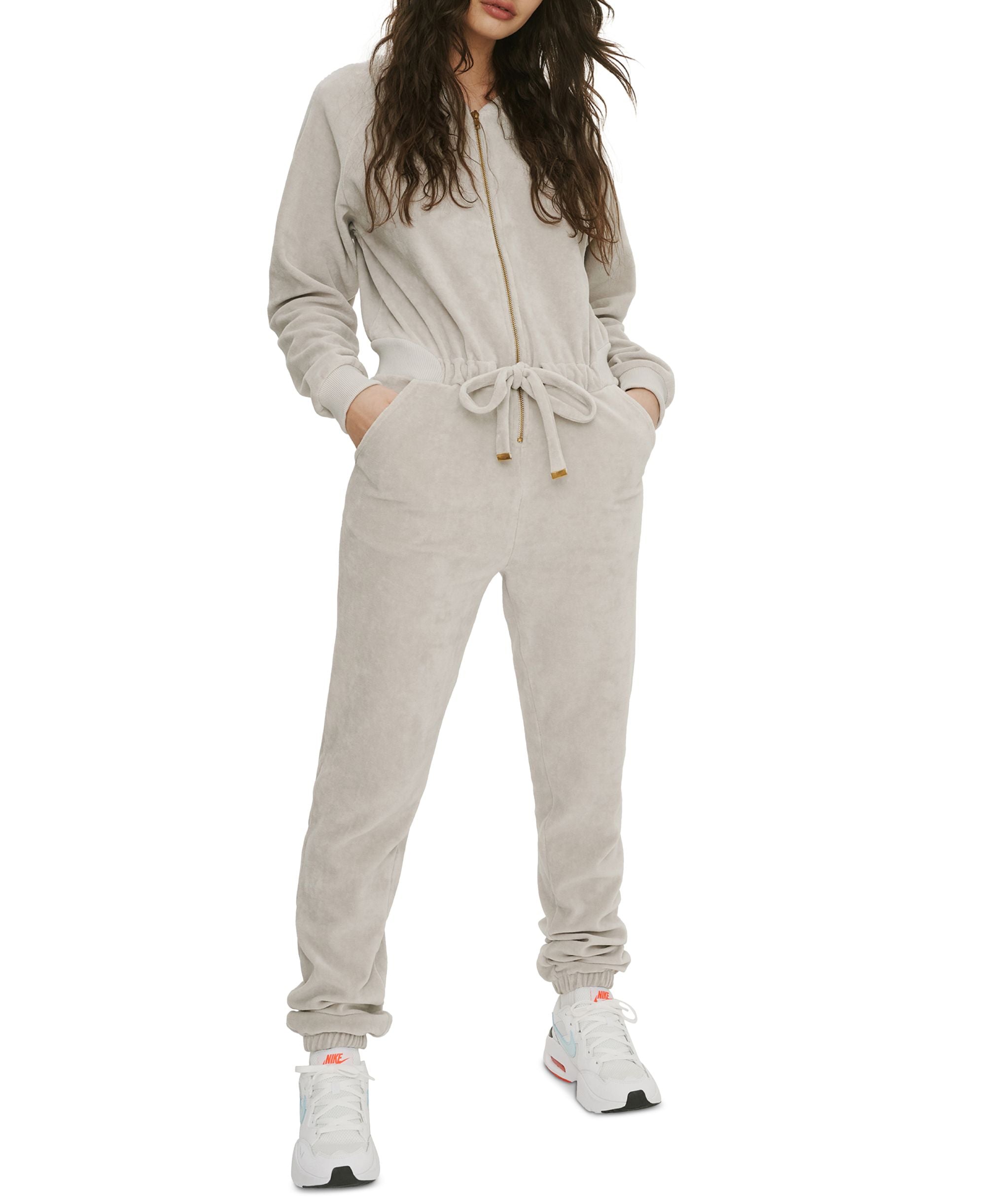 Eleven Paris Cotton Velour Jumpsuit