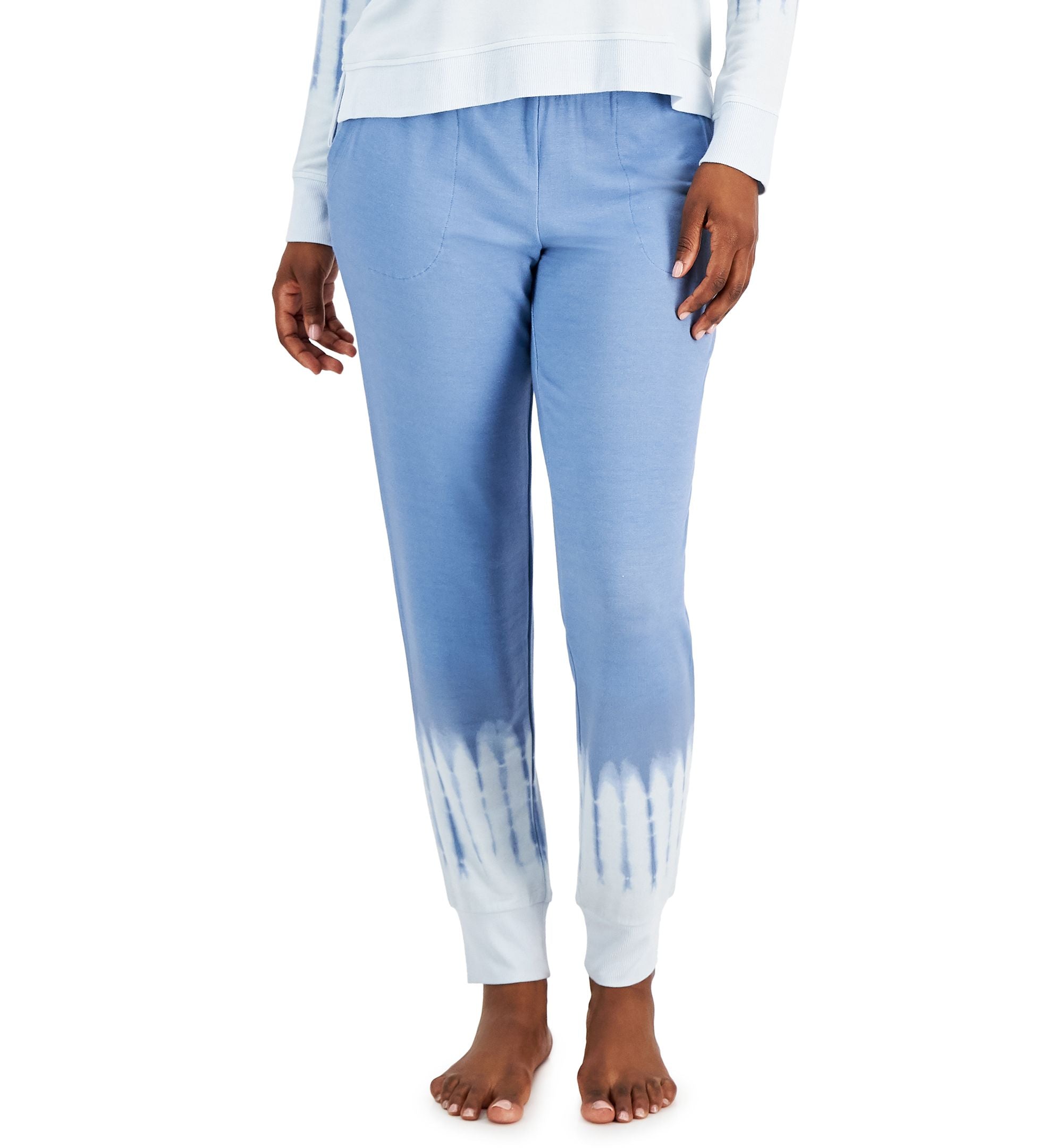 Alfani Womens Printed Jogger Pajama Pants