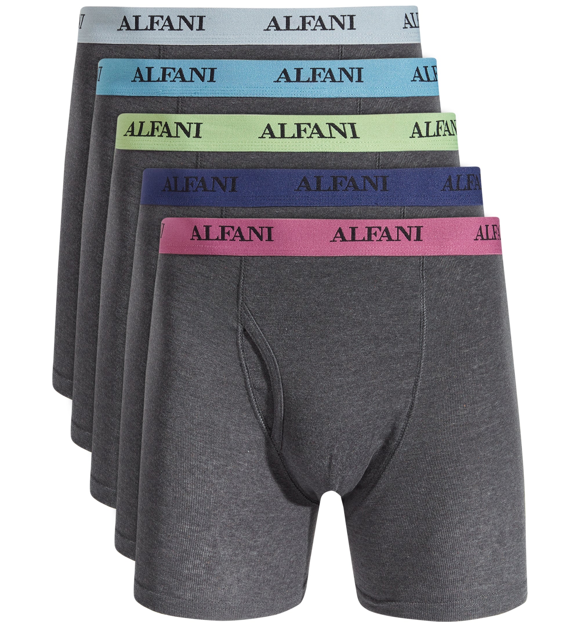 Men's 5-Pk. Contrast Waistband Boxer Briefs