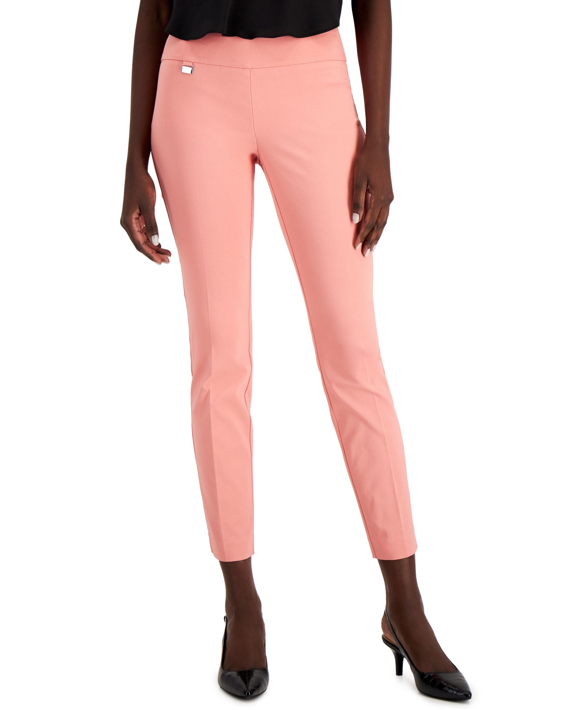 Petite Tummy-Control Pull-On Skinny Pants, Petite & Petite Short
