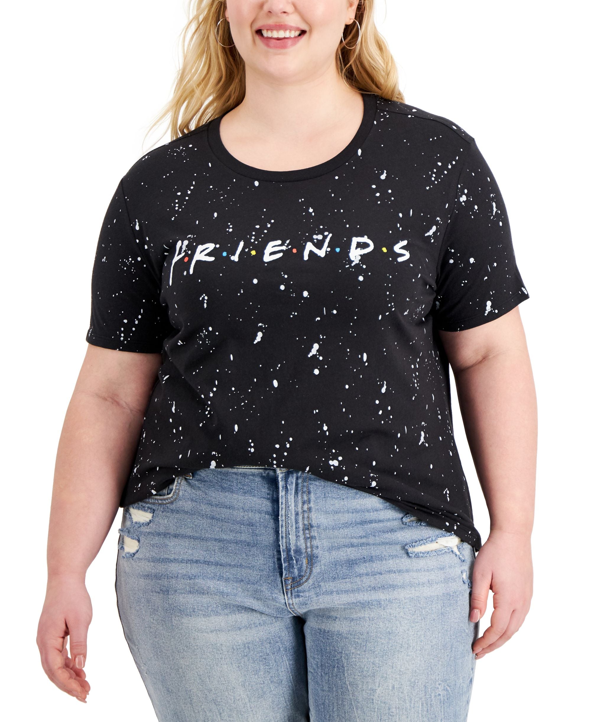 Trendy Plus Size Friends Graphic Printed T-Shirt