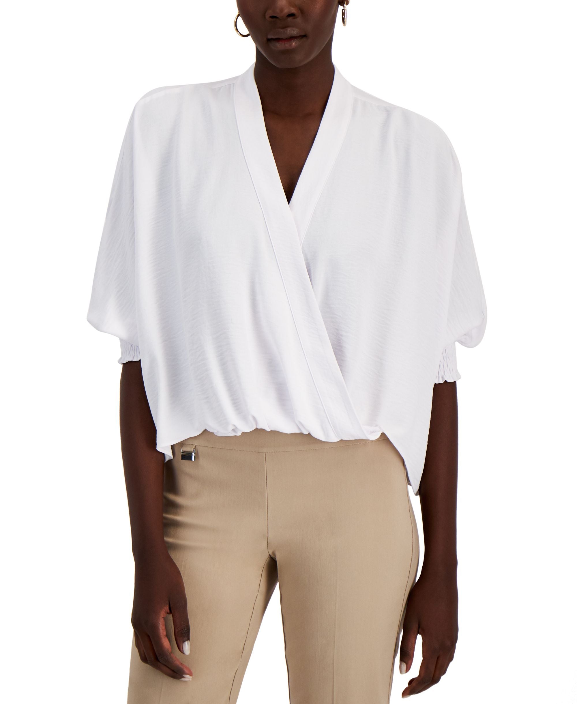 Alfani Petite Surplice Blouse