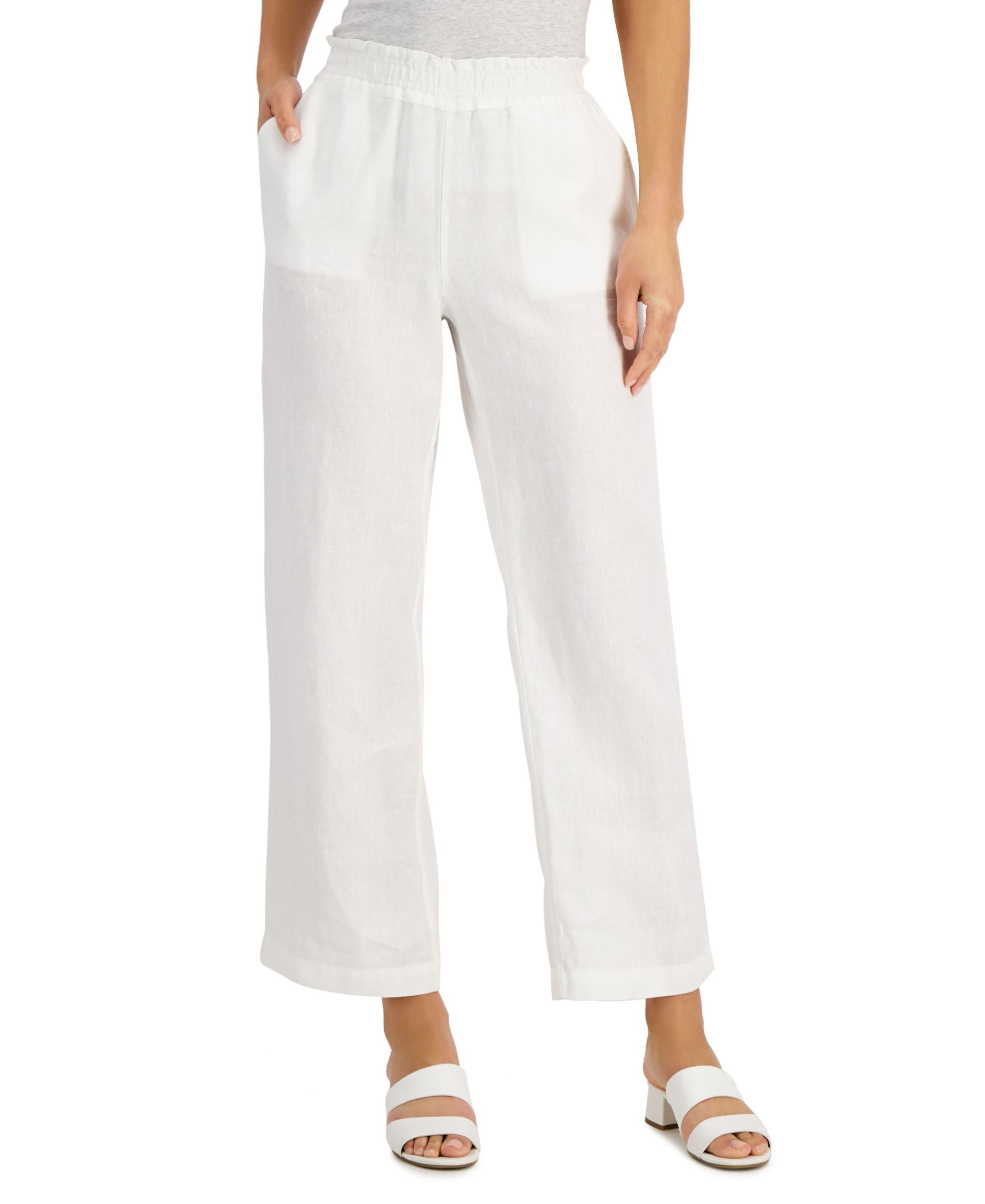 Charter Club Linen Pull On Pants