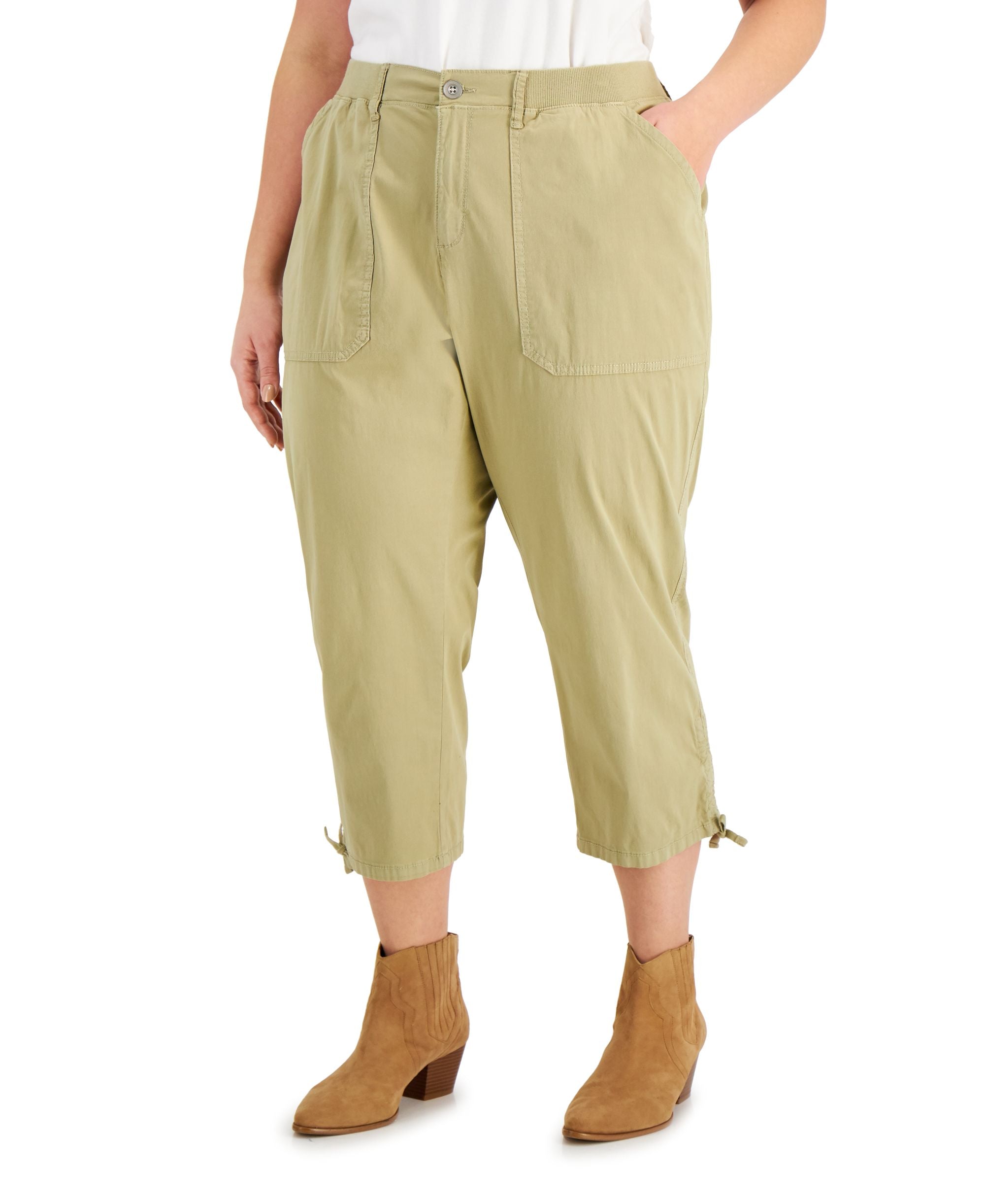 Style & Co Plus Size Cargo Capri Pants