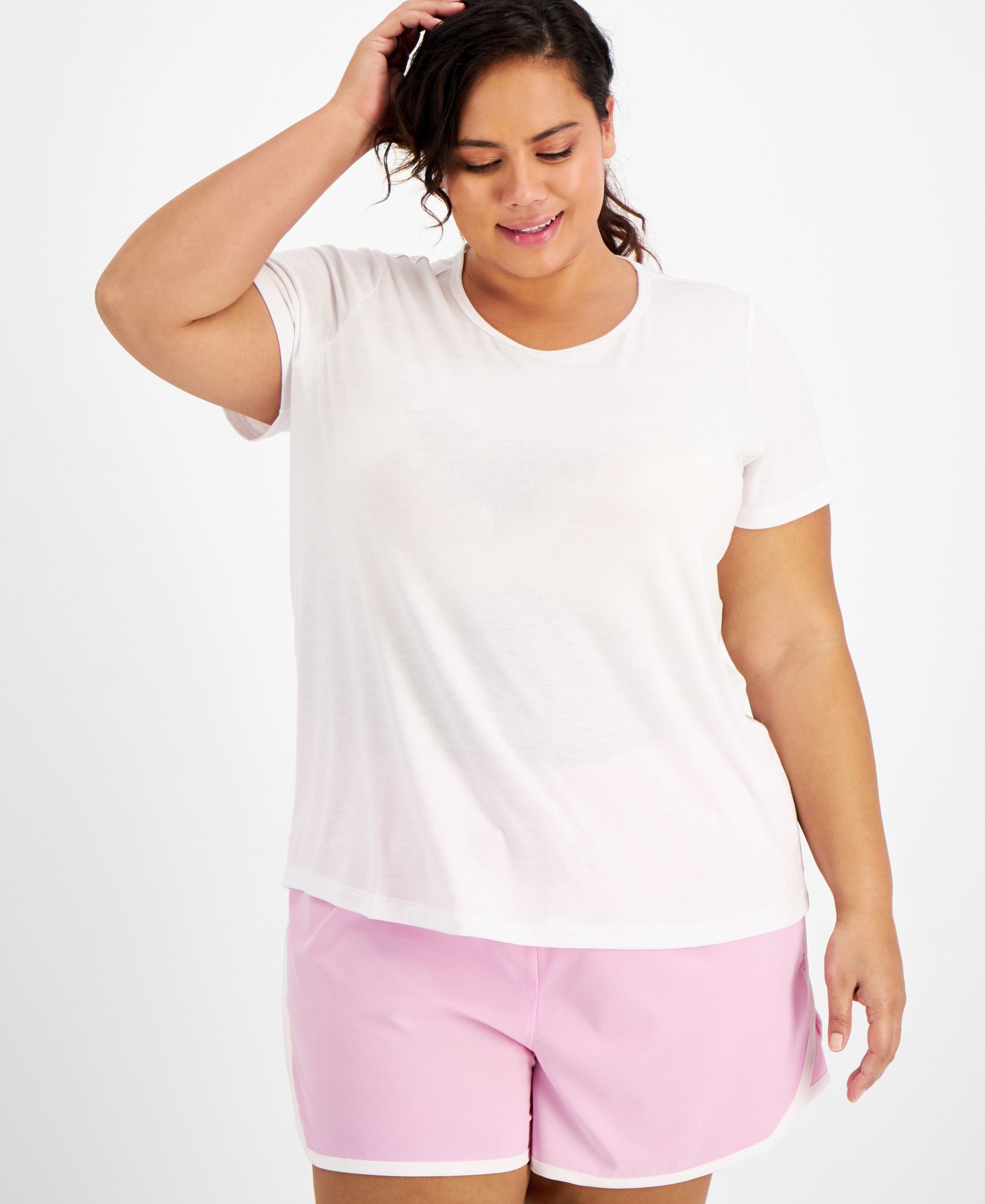 ID Ideology Plus Size Mesh Back T-Shirt