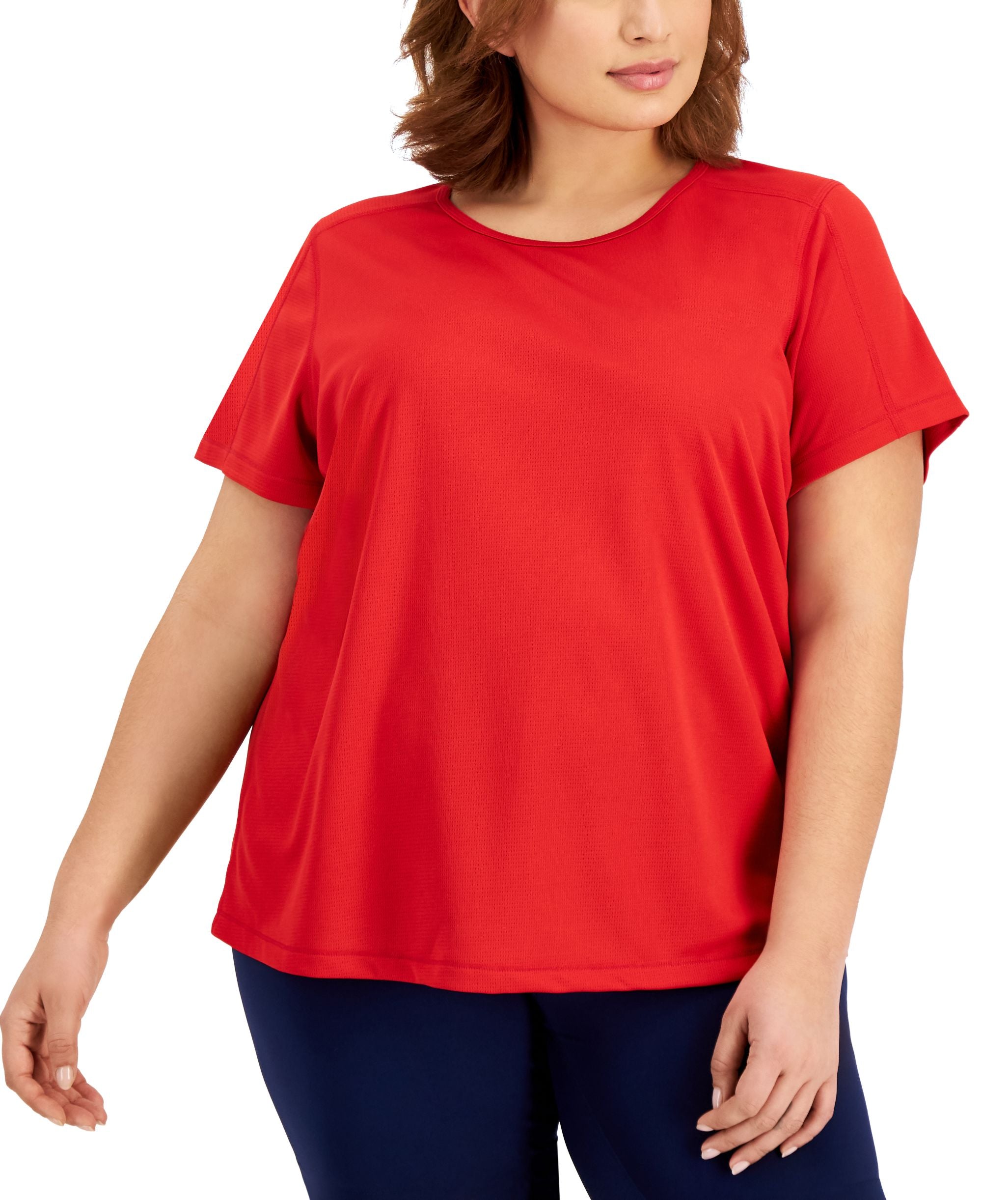 ID Ideology Plus Size Birdseye Mesh T-Shirt