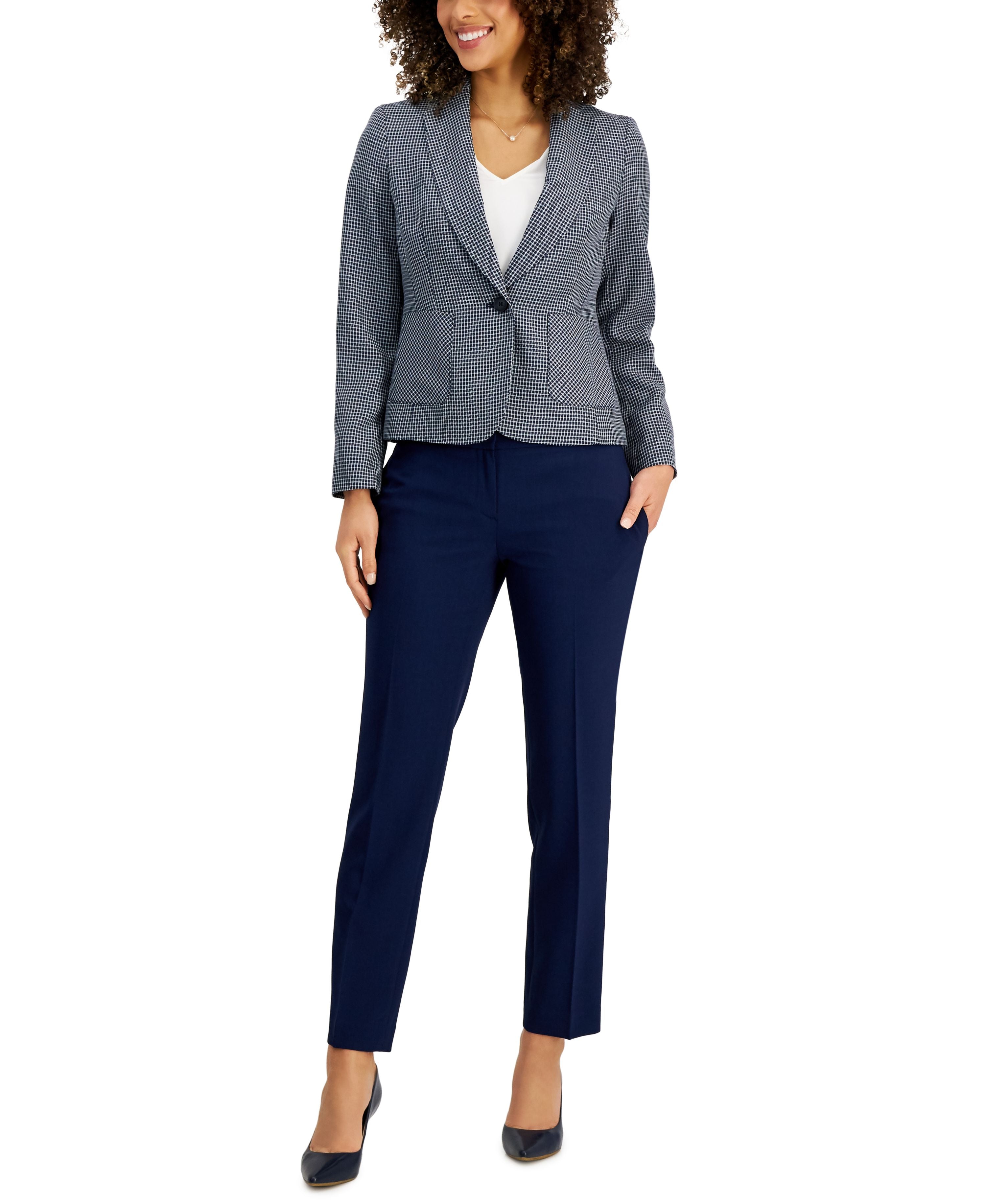 Women's Slim-Leg Pantsuit, Regular & Petite Sizes