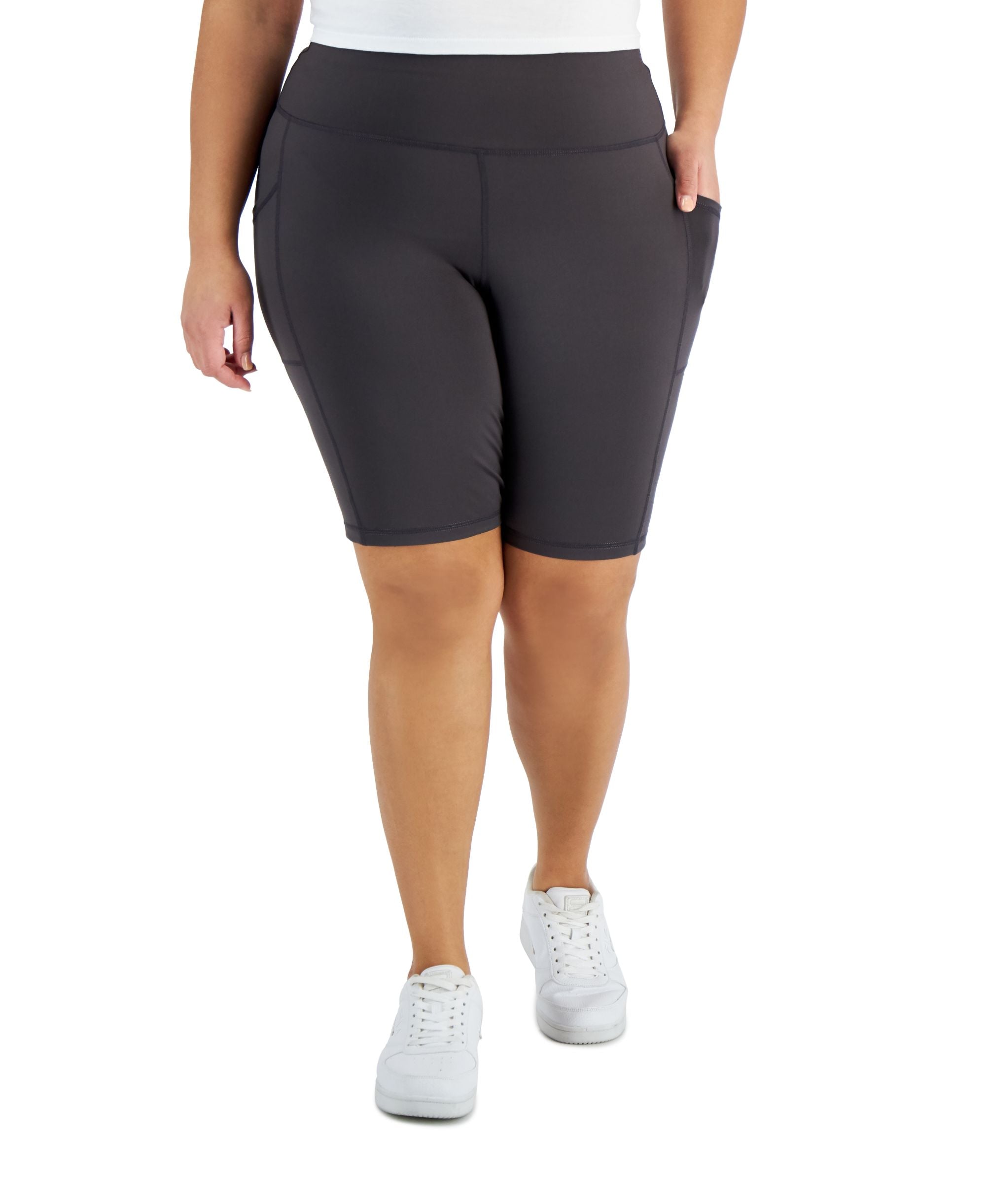 ID Ideology Plus Size Pull On Bicycle Shorts