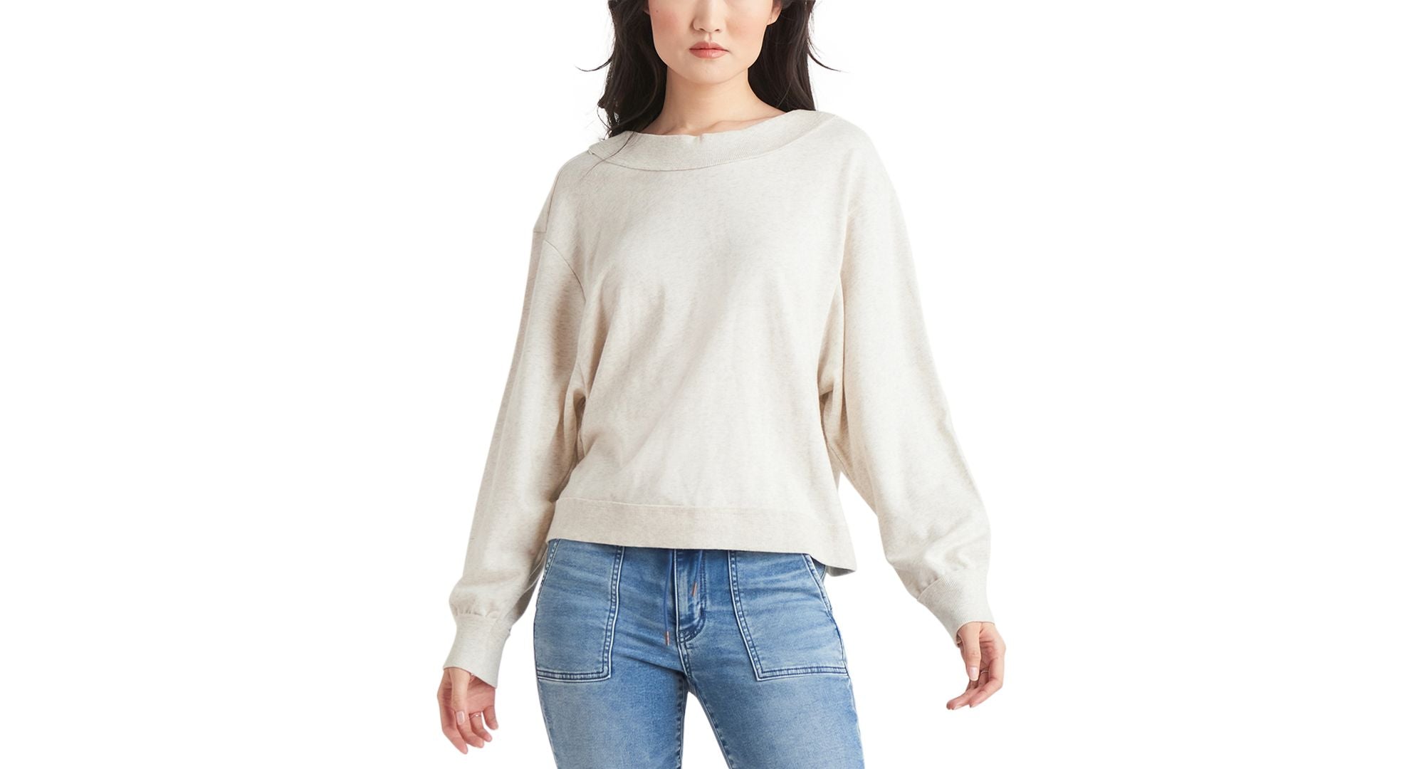 Black Tape Petite Open Back Knit Top