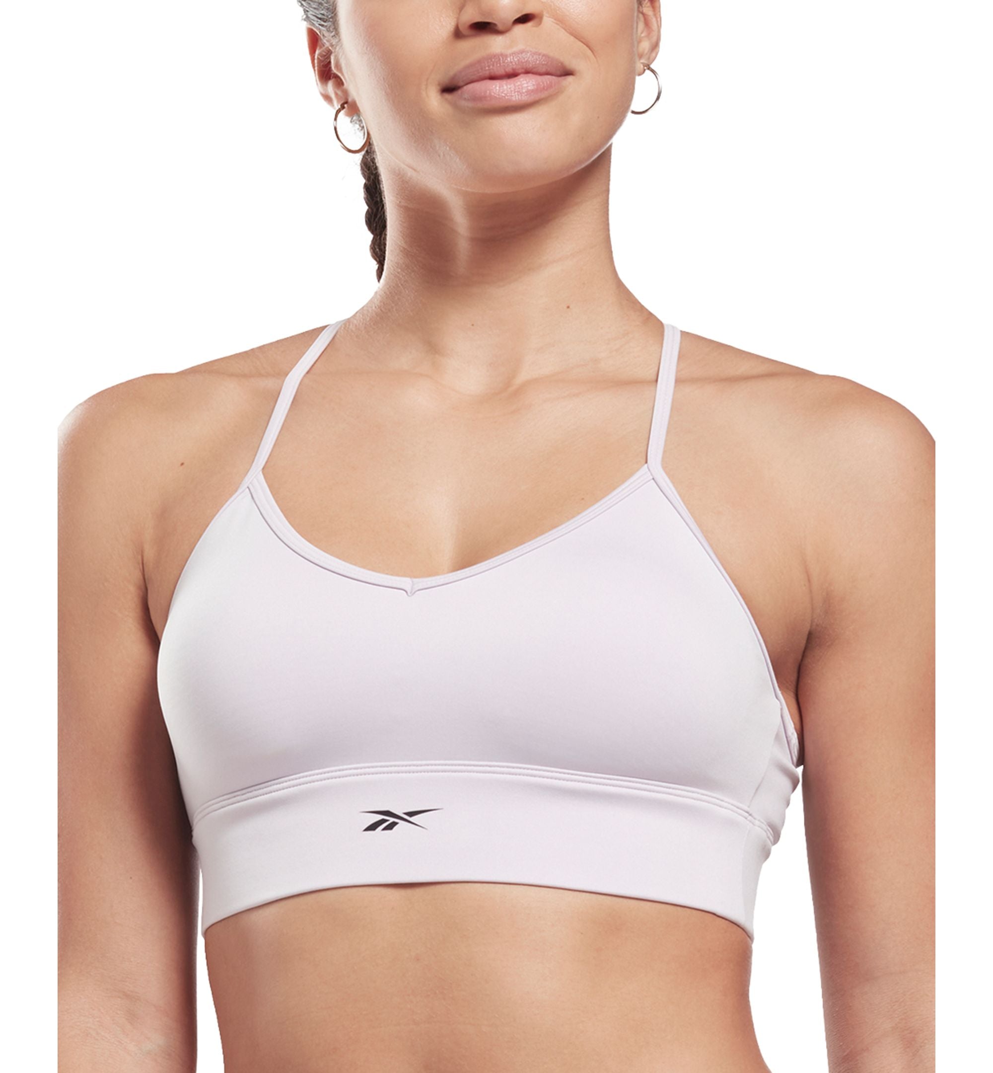 Reebok Womens Tri Back Medium Impact Sports Bra