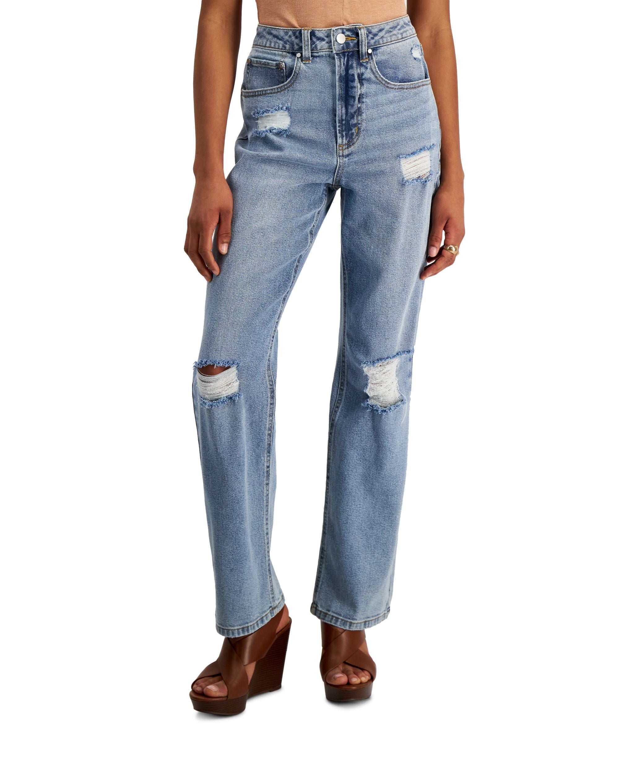 Juniors' Straight-Leg Jeans