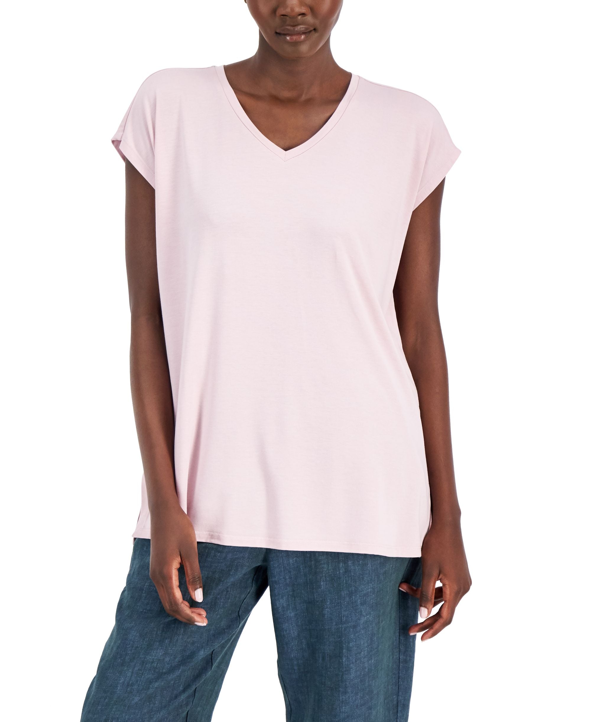 Eileen Fisher Relaxed V-Neck Top