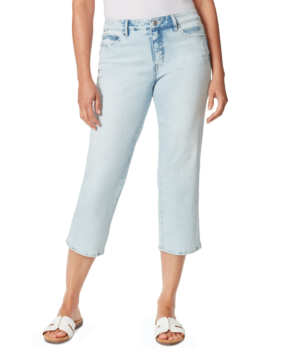 Gloria Vanderbilt Straight Fit Cropped Jeans