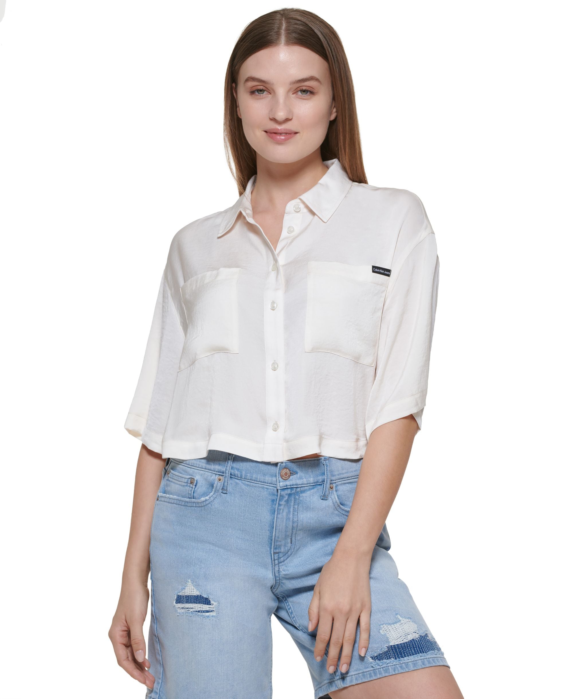 Cropped Oversized Shirt