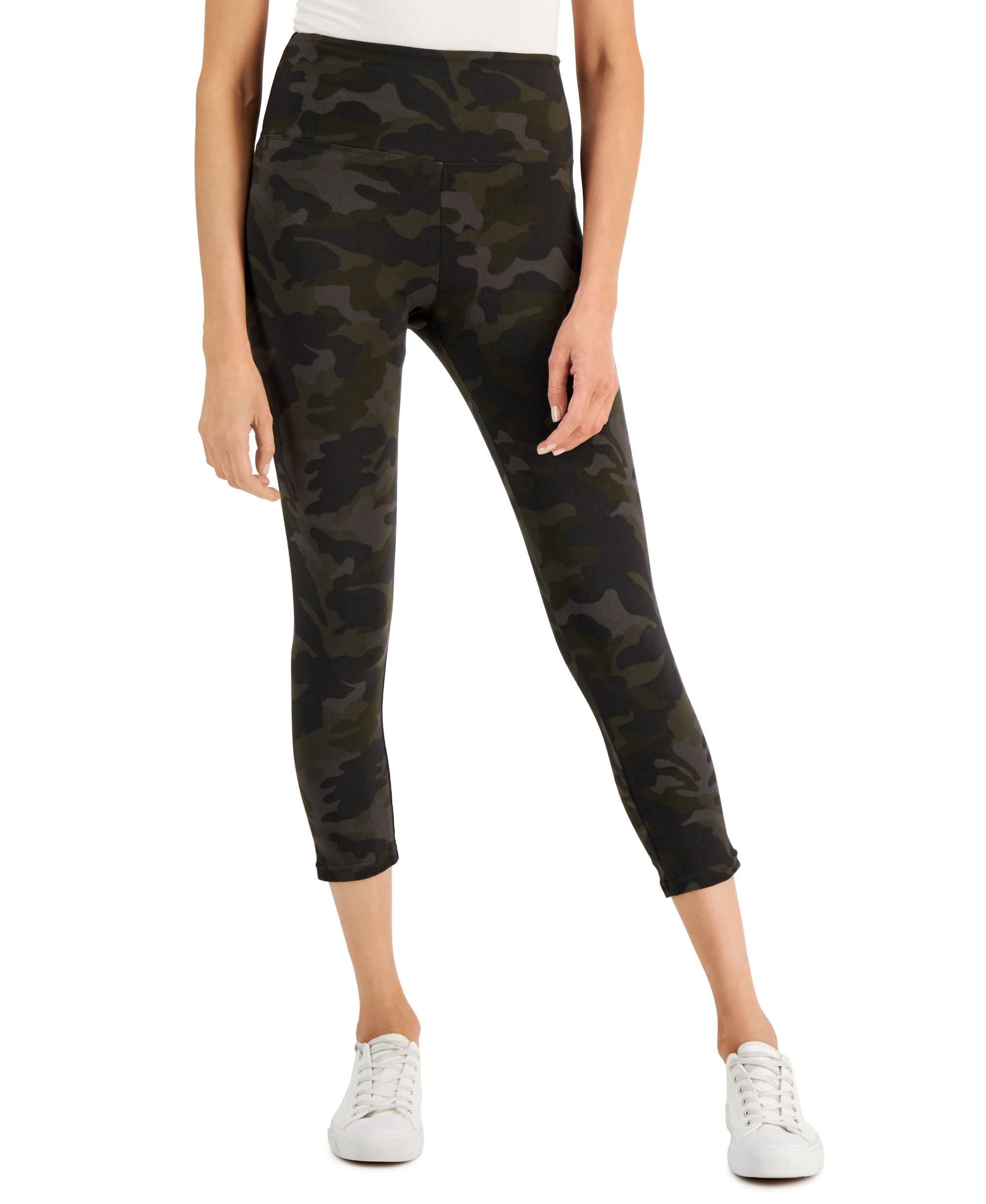 Style & Co Camo High Rise Capri Leggings