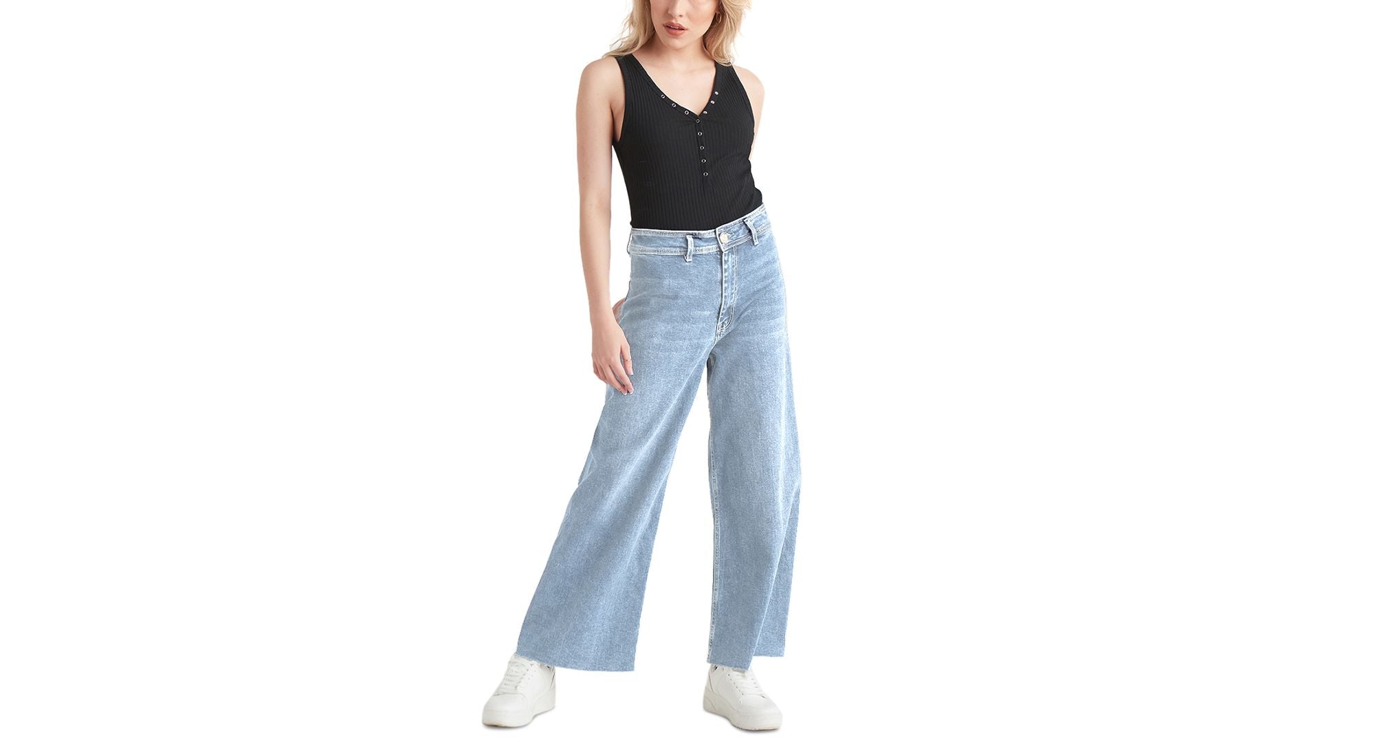 Black Tape High Rise Culotte Jeans