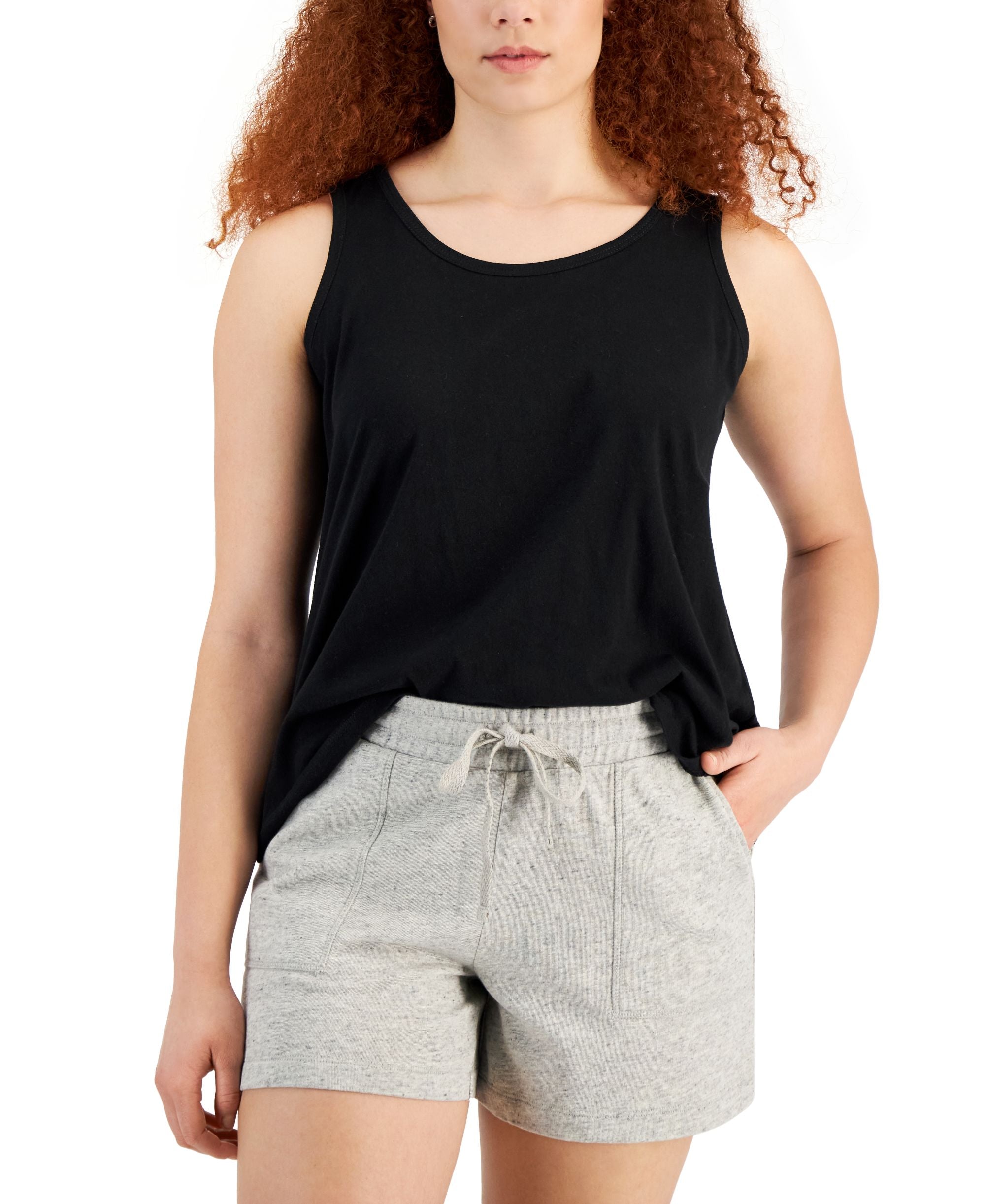 Style & Co Petite Cotton Sleeveless Tank