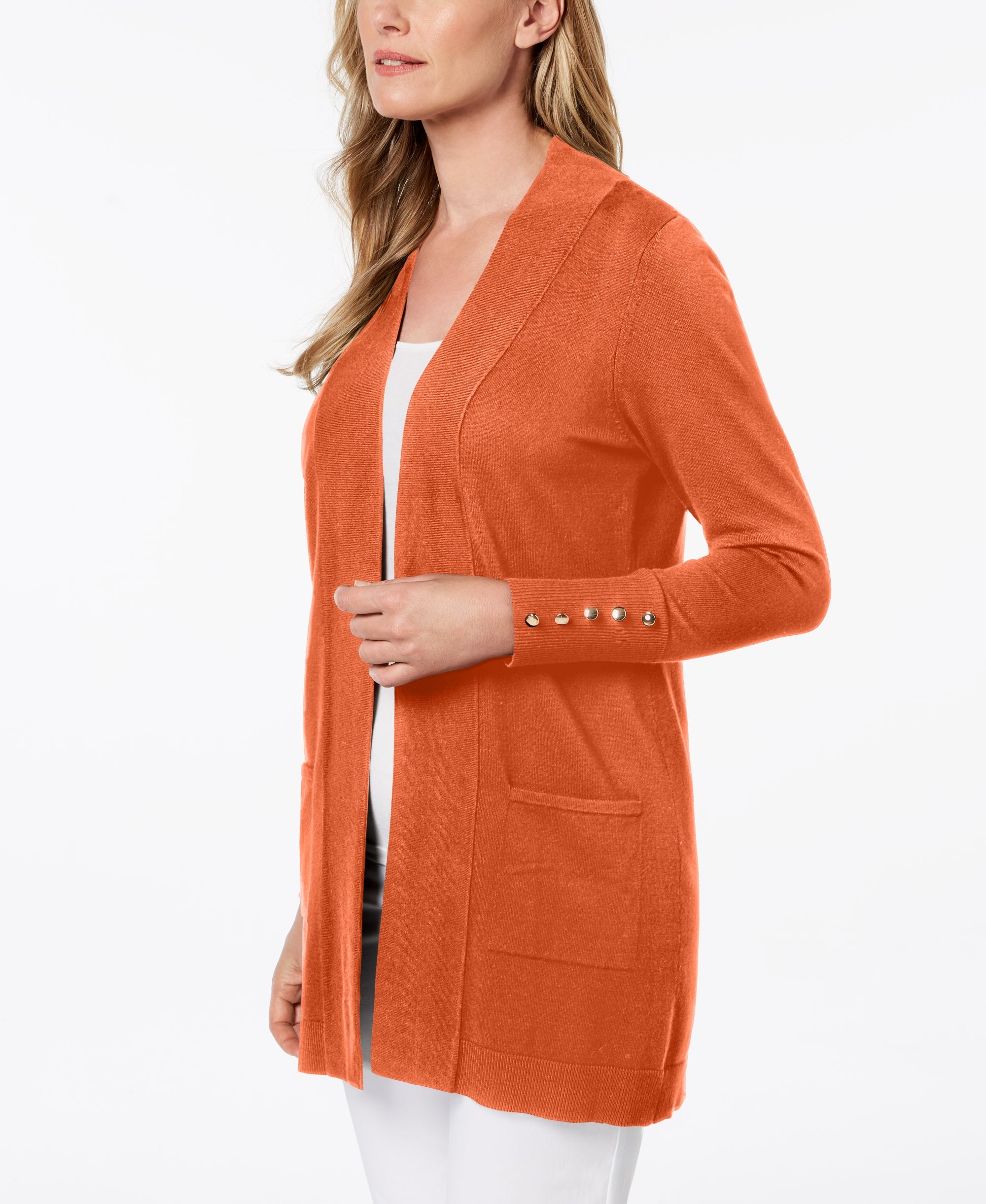 Petite Open-Front Cardigan