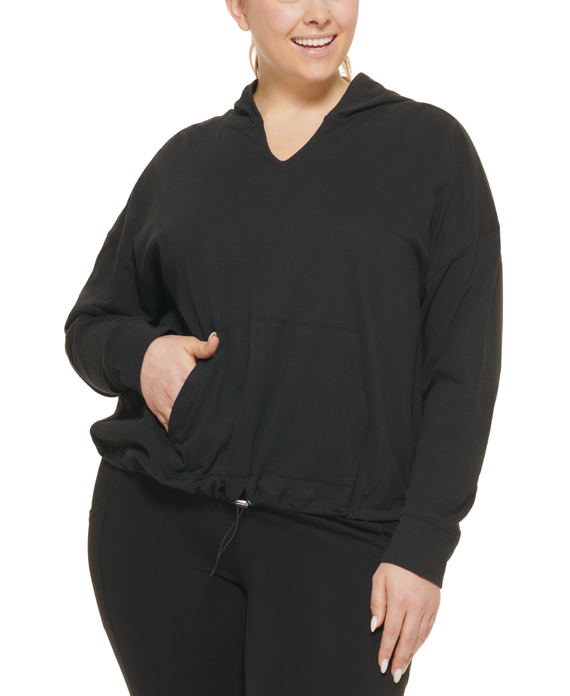 Calvin Klein Performance Plus Size Hooded T-Shirt