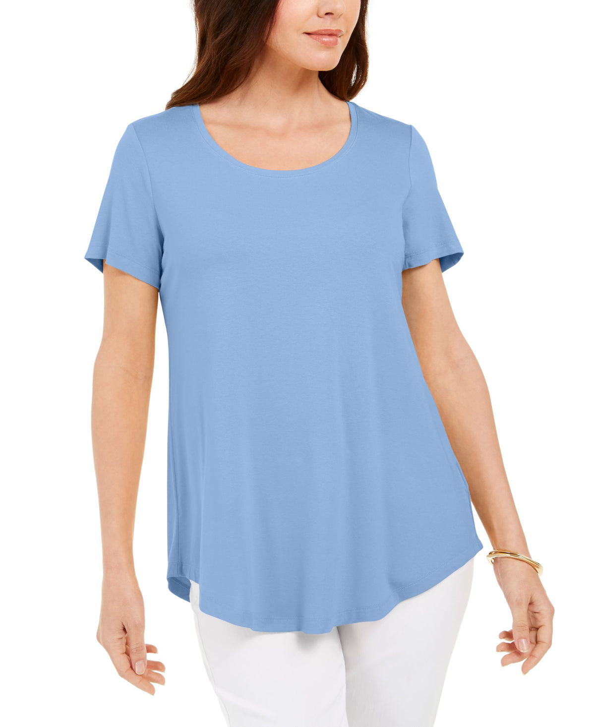 JM Collection Scoop Neck T-Shirt