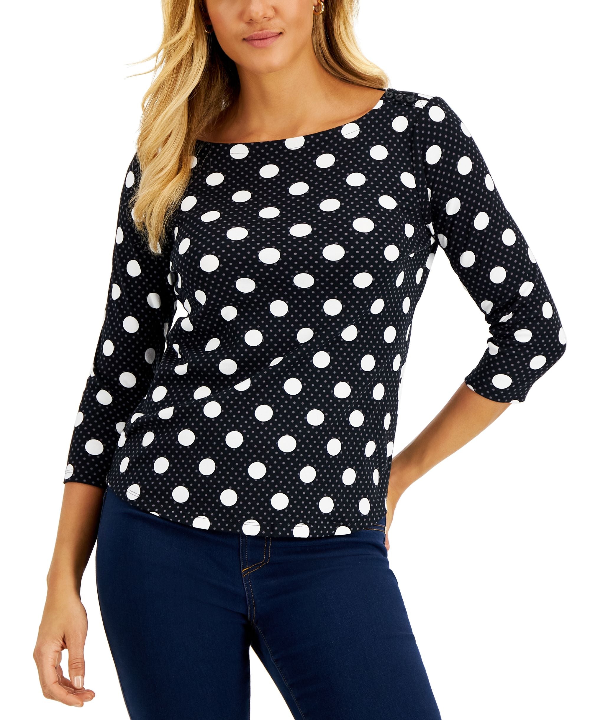 Petite Printed Top