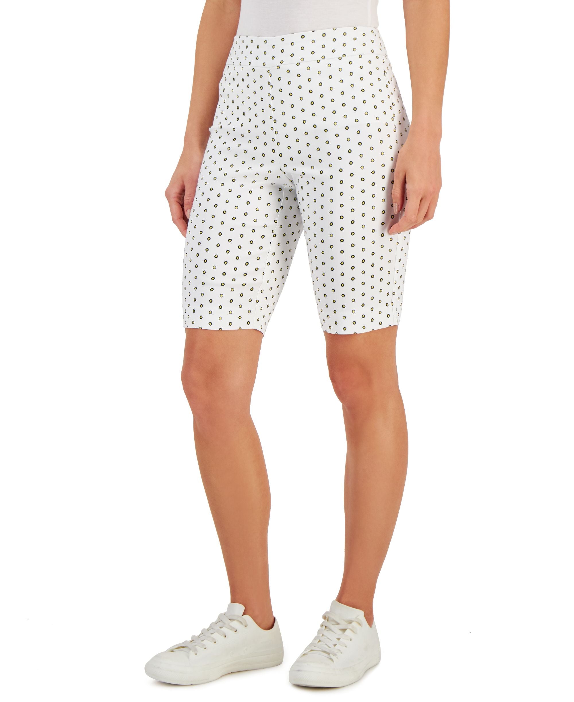 Charter Club Womens Floral Print Fitted Shorts