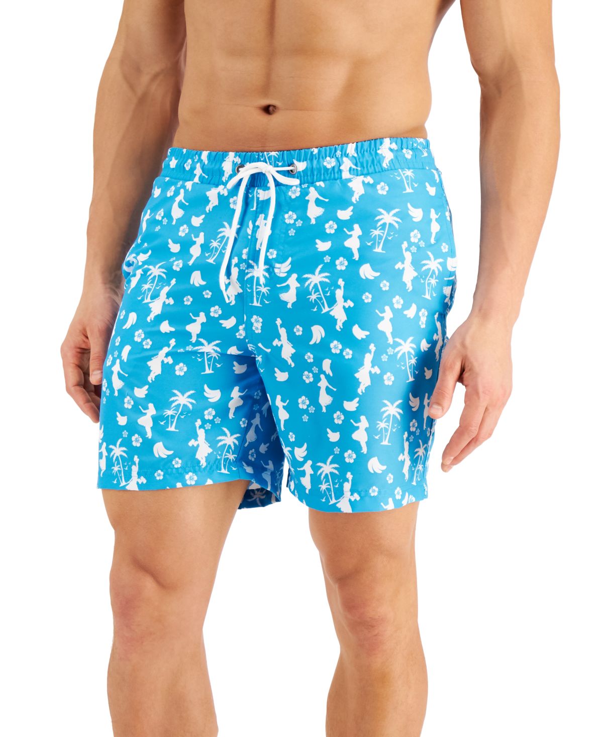 Club Room Mens Mahalo Hula 7 Swim Trunks