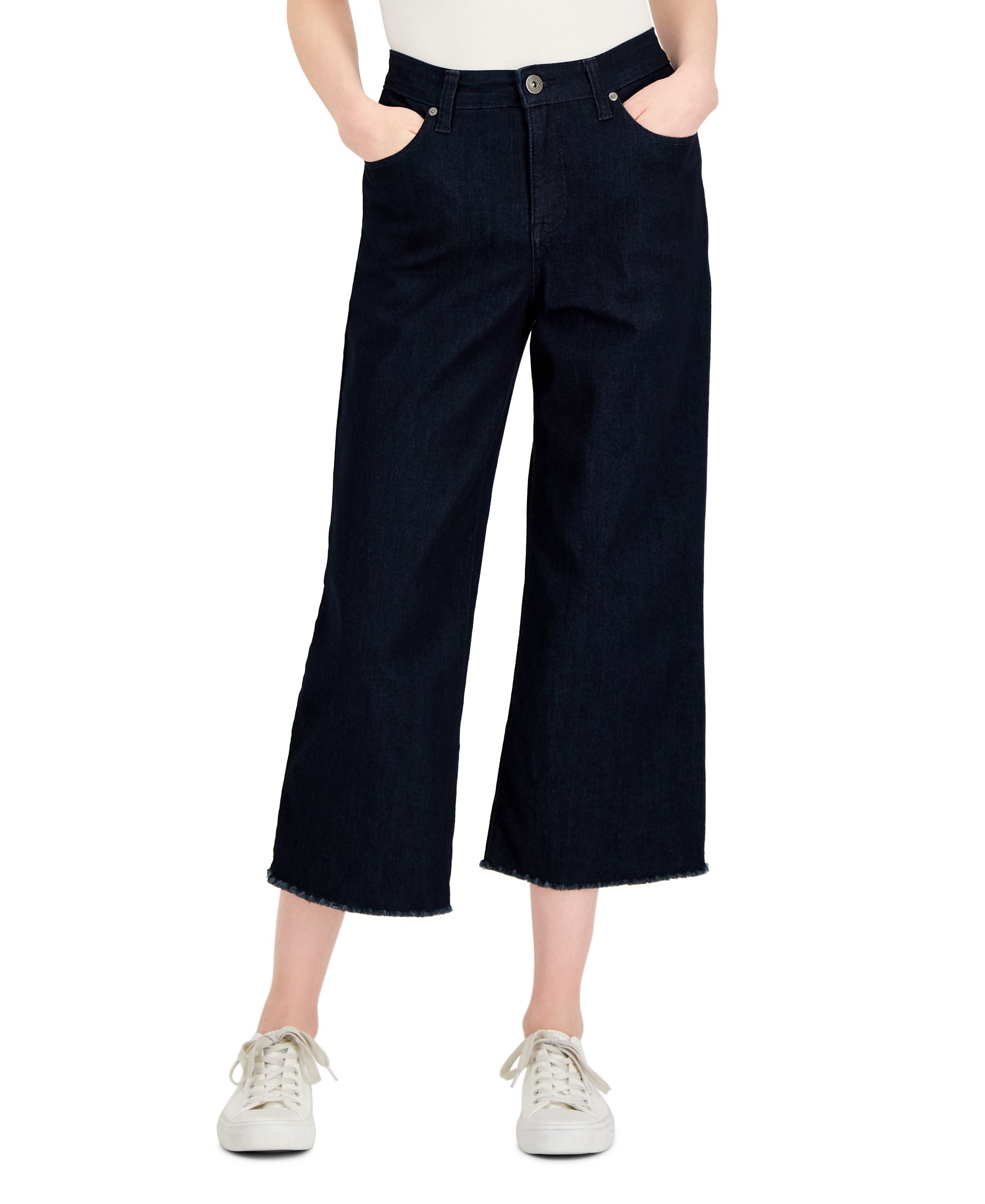Style & Co Womens High Rise Curvy Cropped Jeans