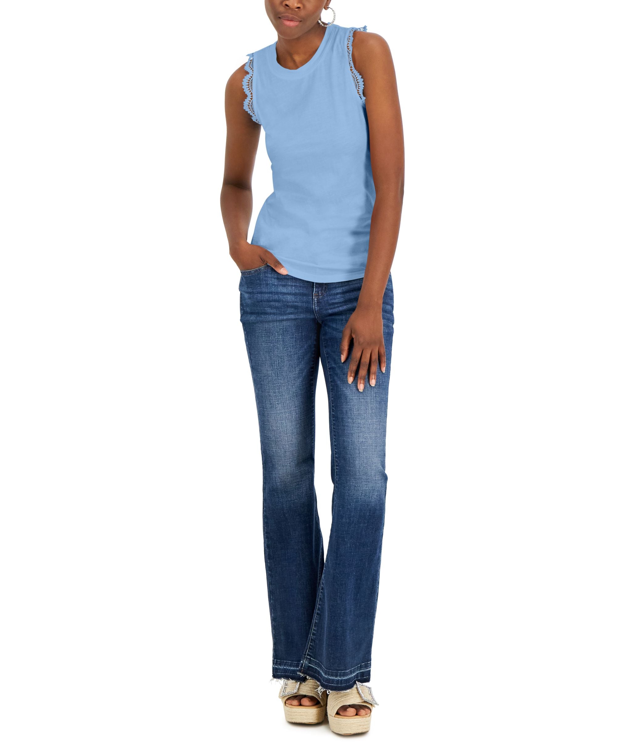 INC International Concepts Womens Crochet Tank