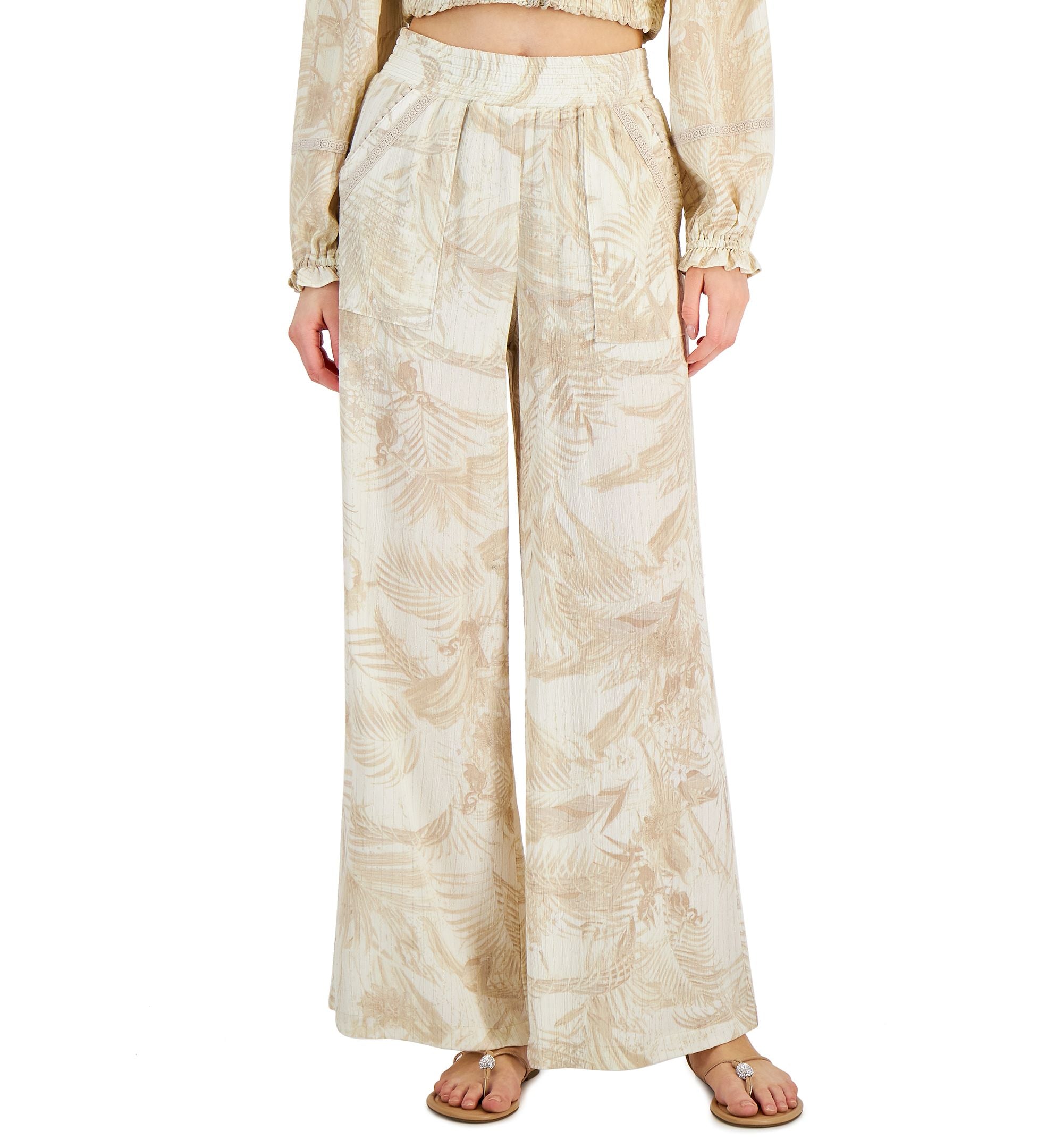 Inc International Concepts Womens Wide-Leg Pants