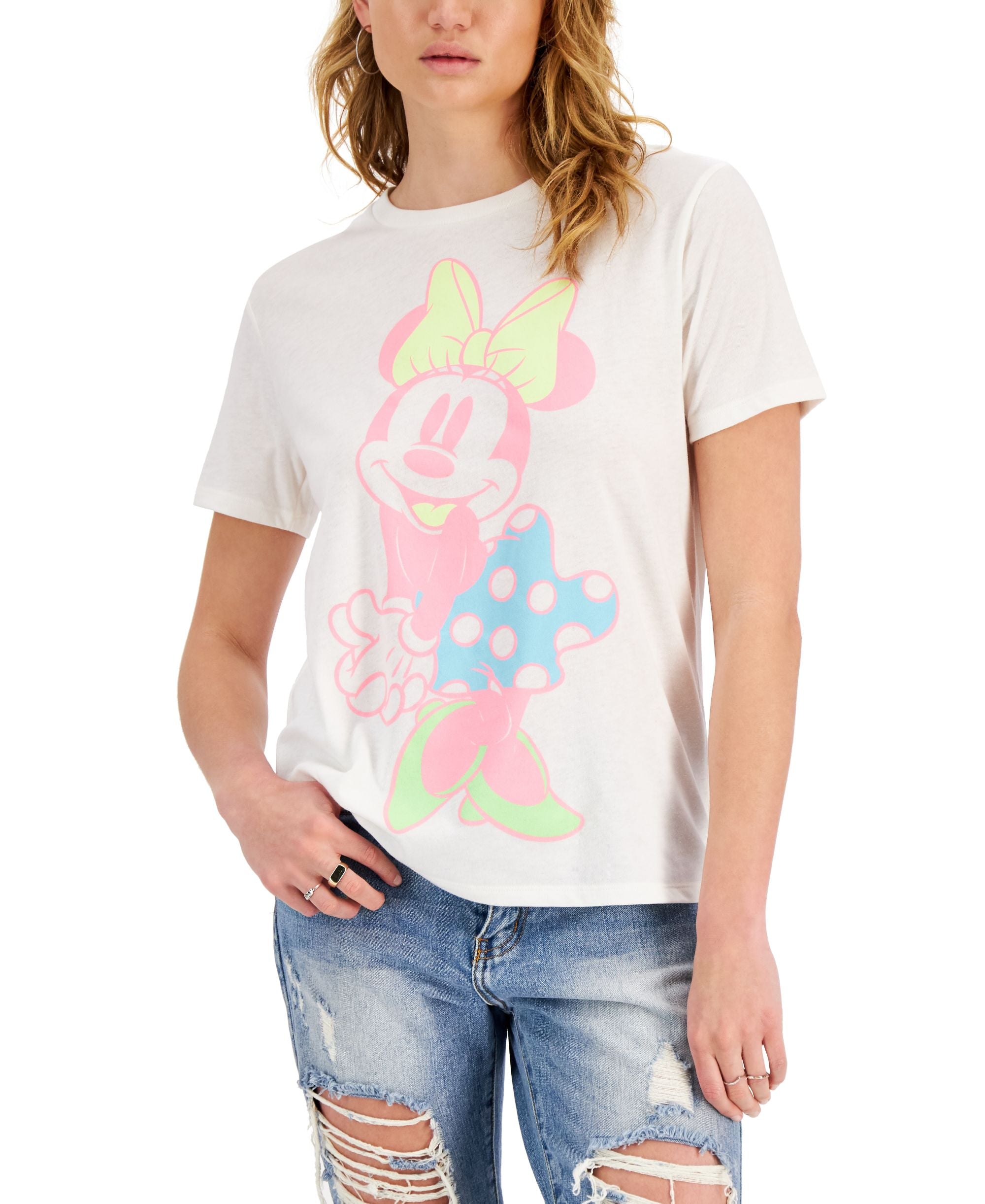 Juniors' Minnie Mouse Graphic T-Shirt