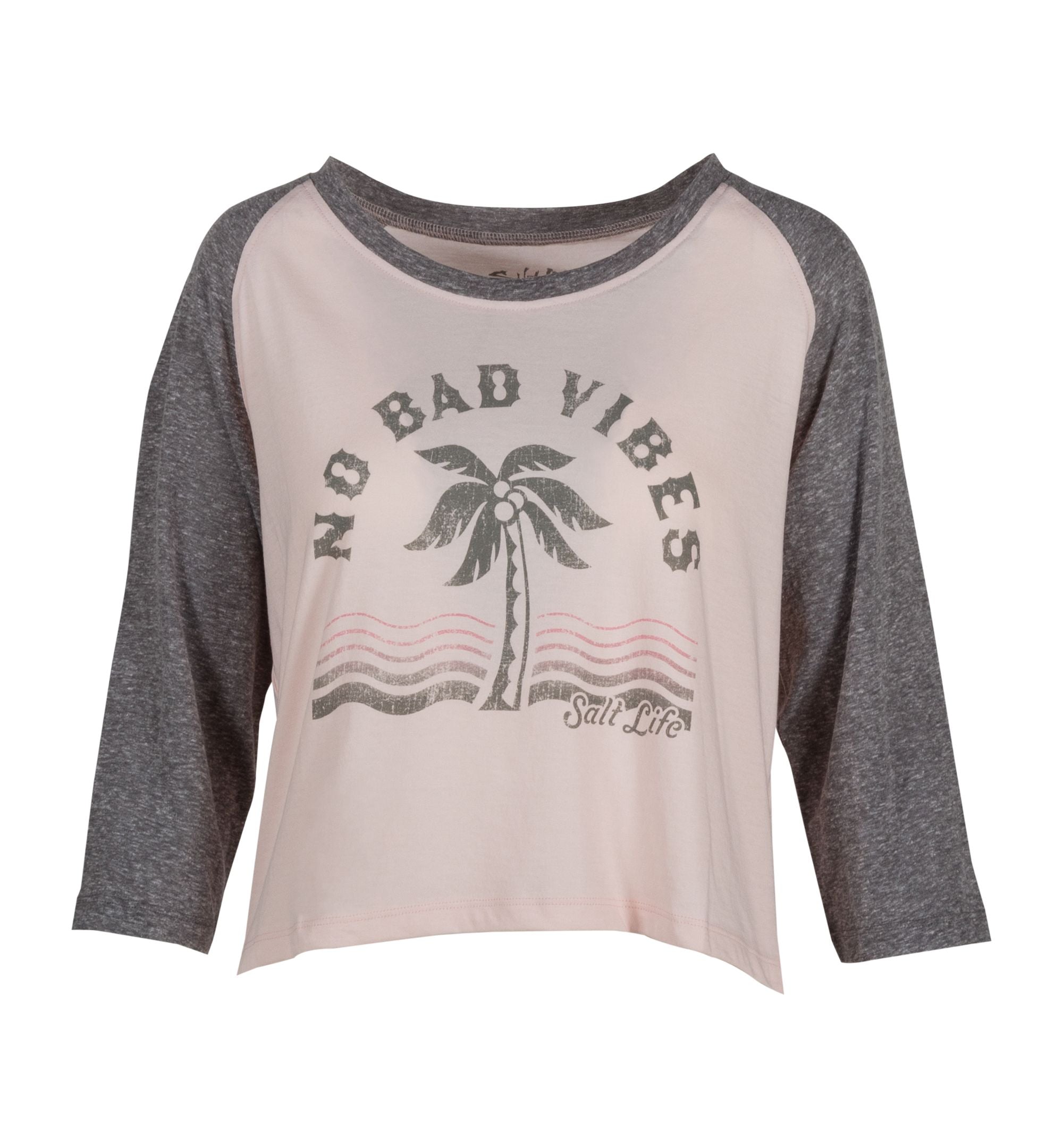 Salt Life Womens No Bad Vibes Graphic Top