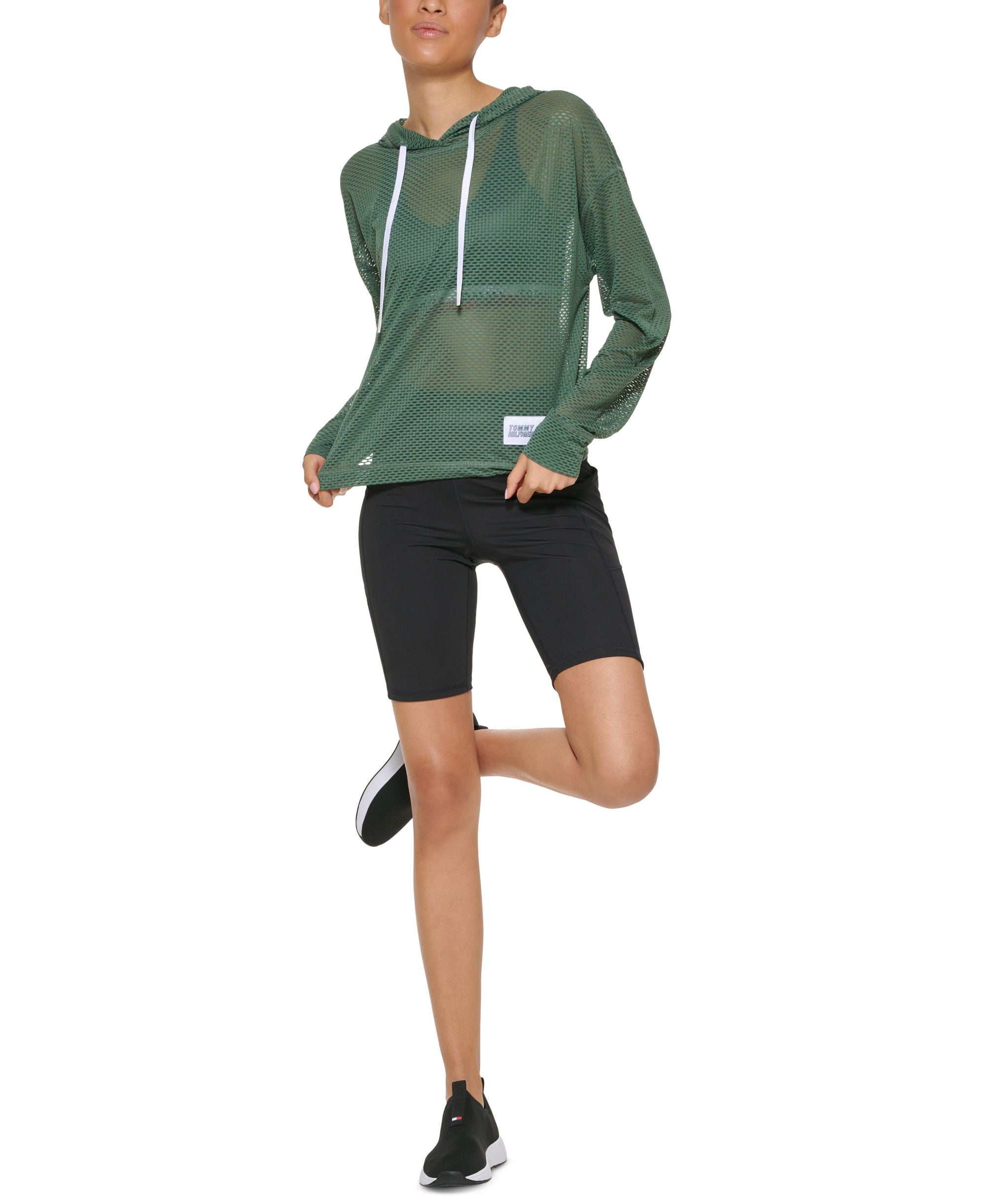 Tommy Hilfiger Sport Womens Mesh Hoodie