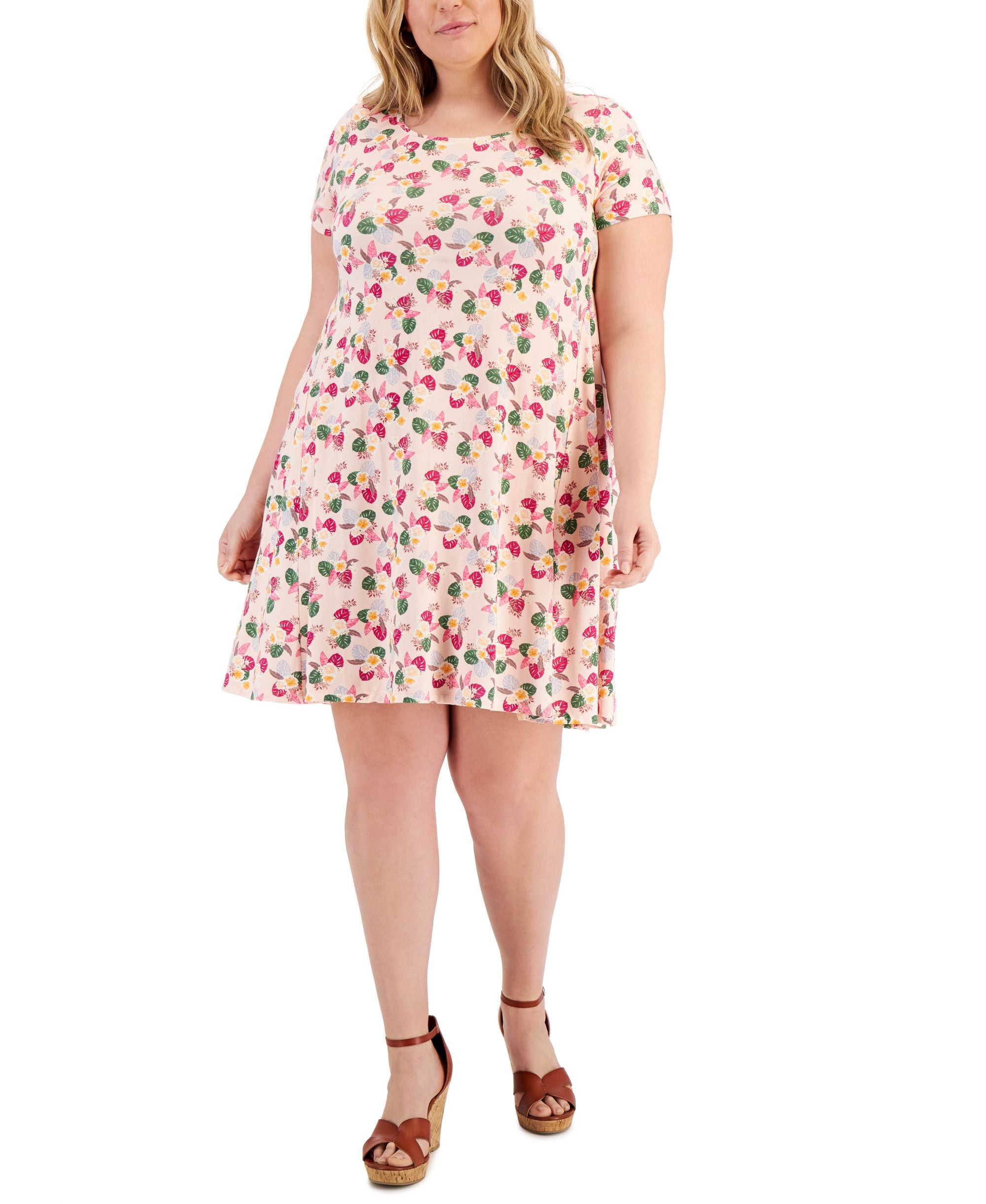 Style & Co Plus Size Printed Flip Flop Dress