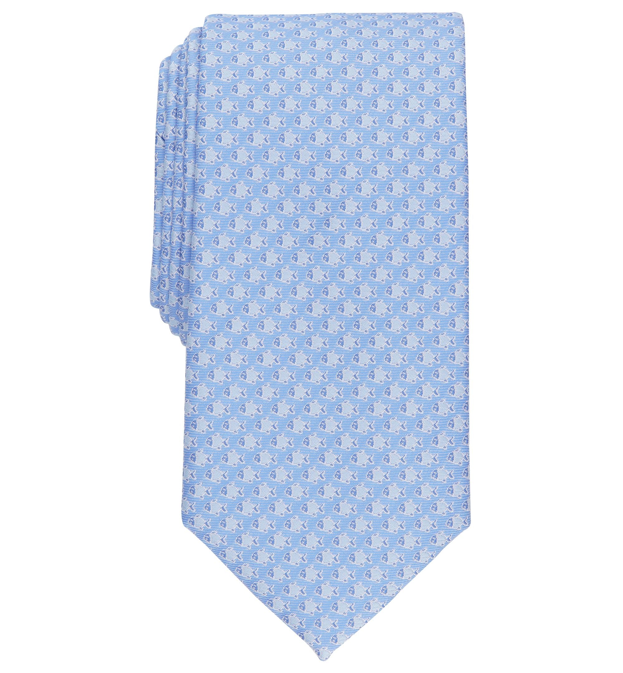 Men's Guppie-Print Neat Tie
