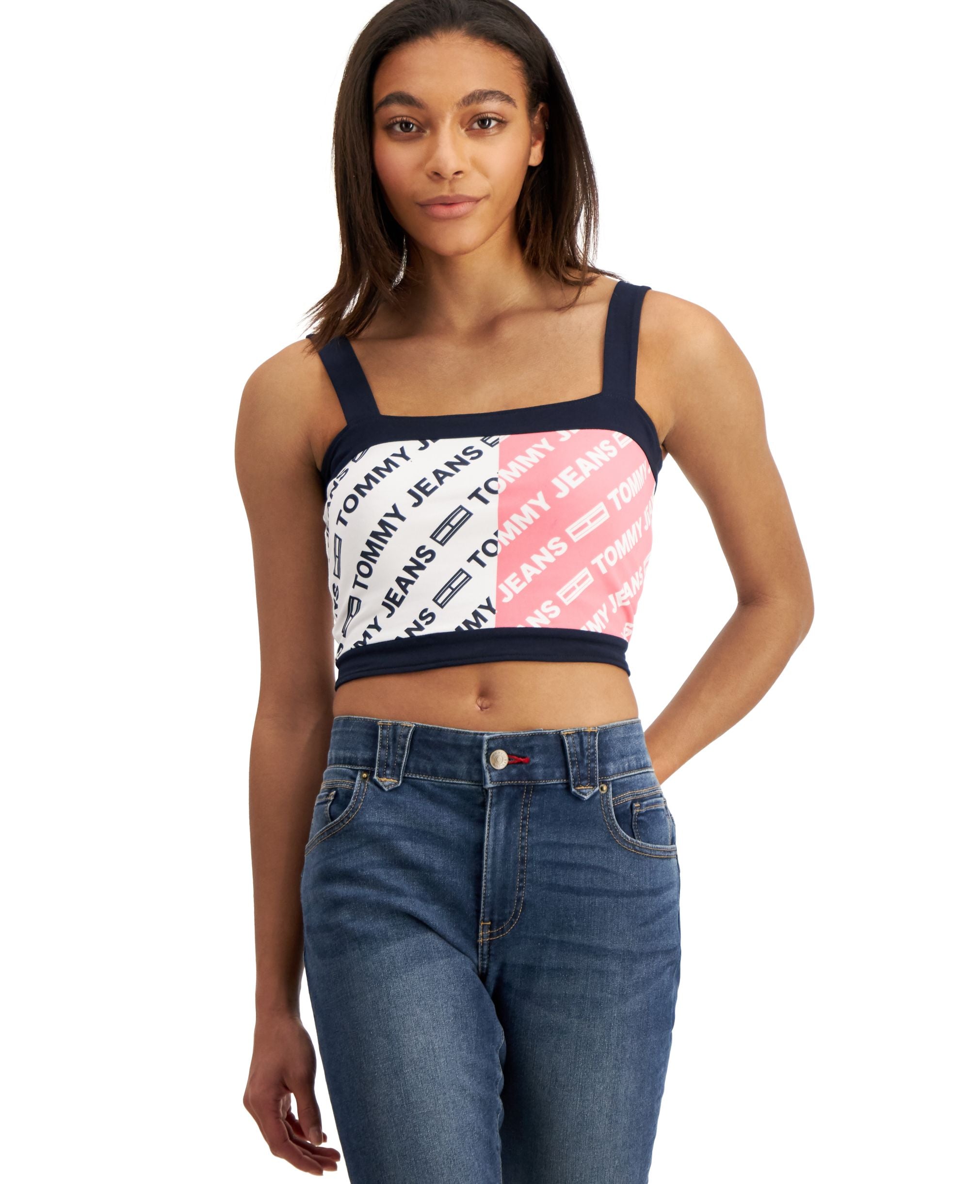 Tommy Jeans Skeleton Logo Bra Top