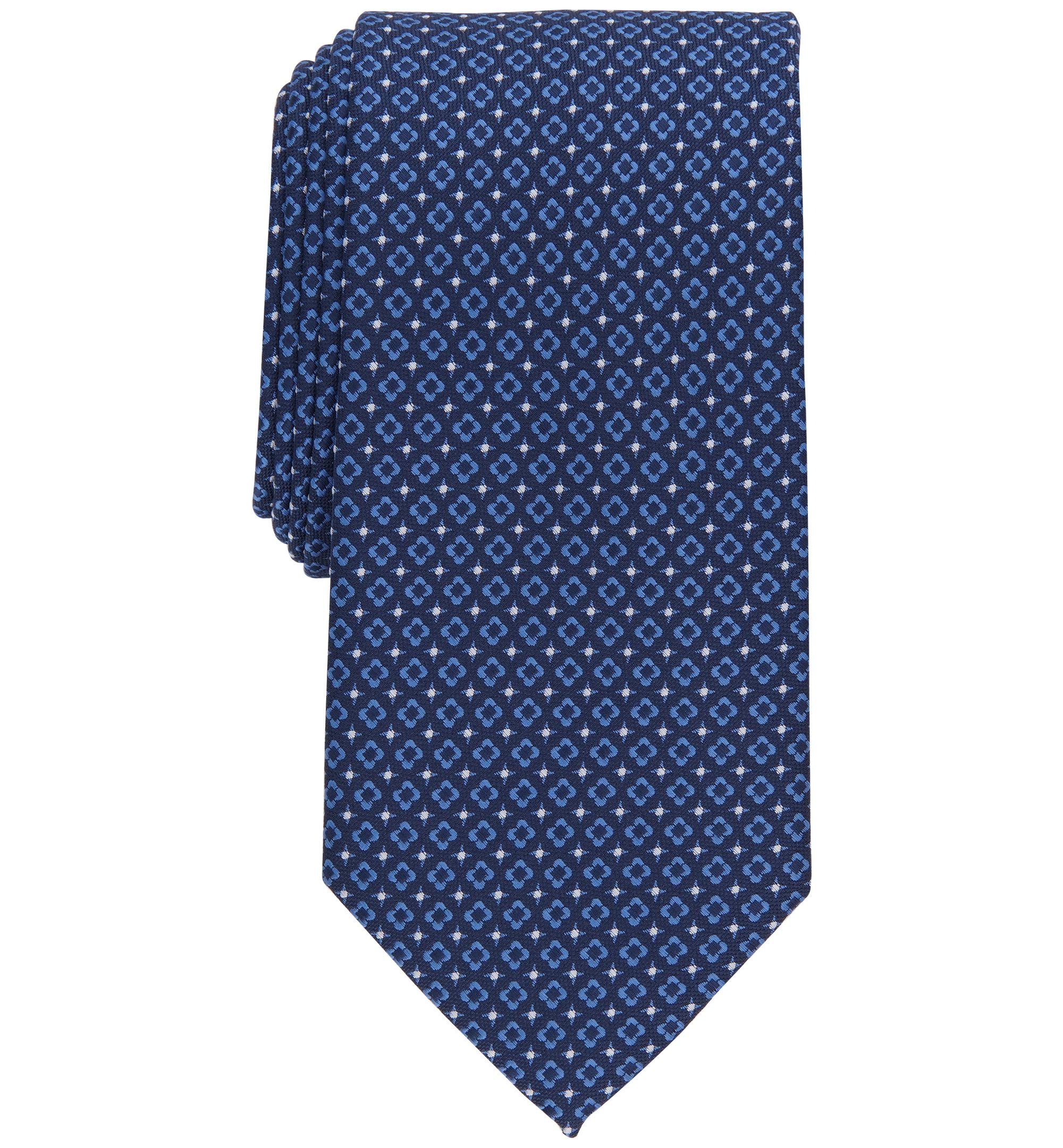 Men's Classic Floral Medallion Neat Tie