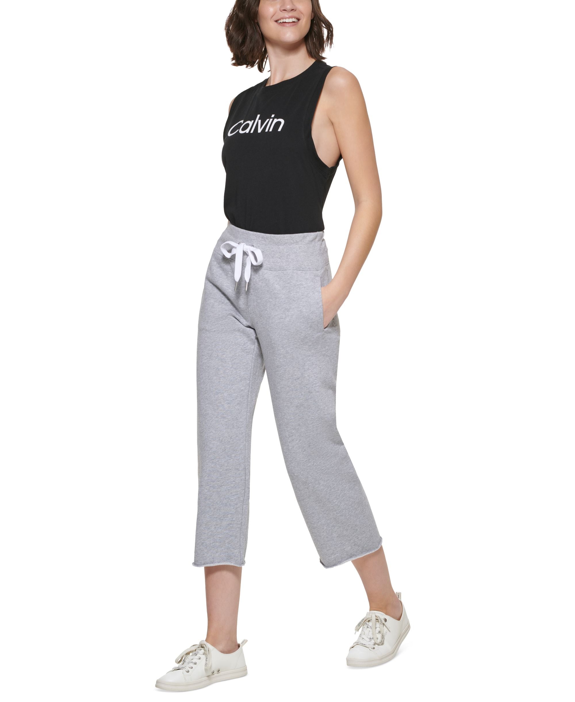 Calvin Klein Performance Womens Cropped Sweatpants