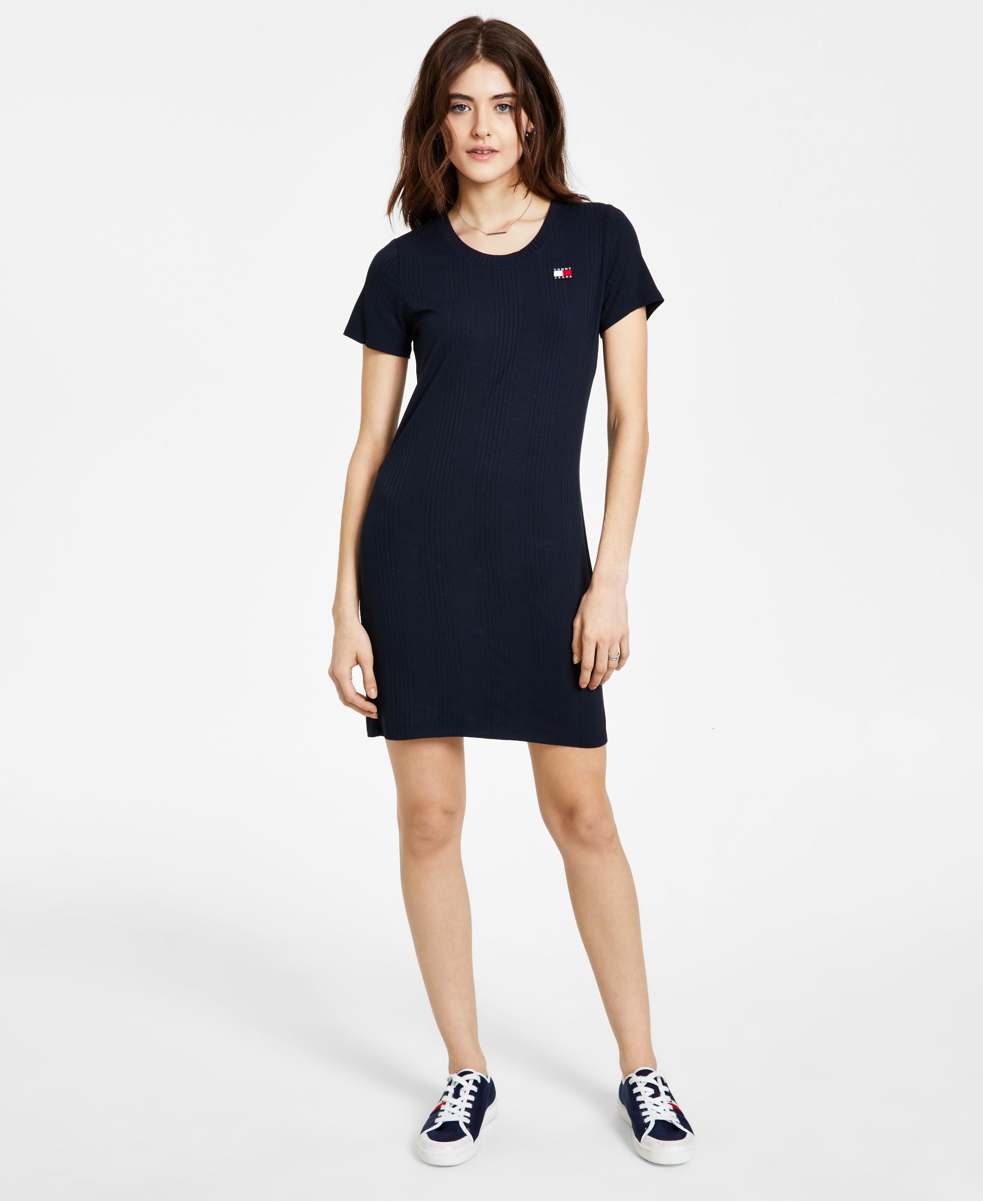 Tommy Jeans Ribbed T-Shirt Dress