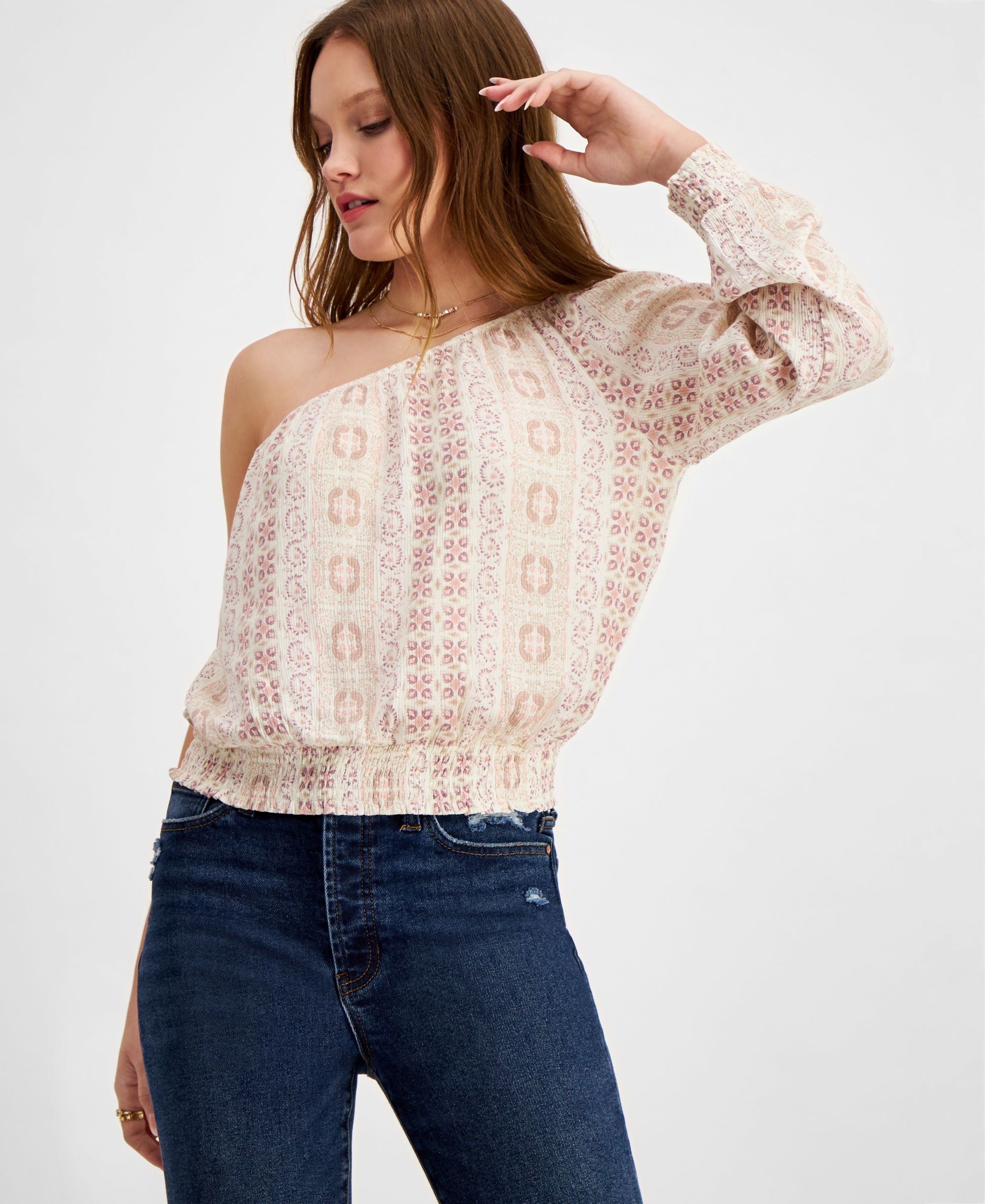 Hippie Rose Juniors' One-Shoulder Top