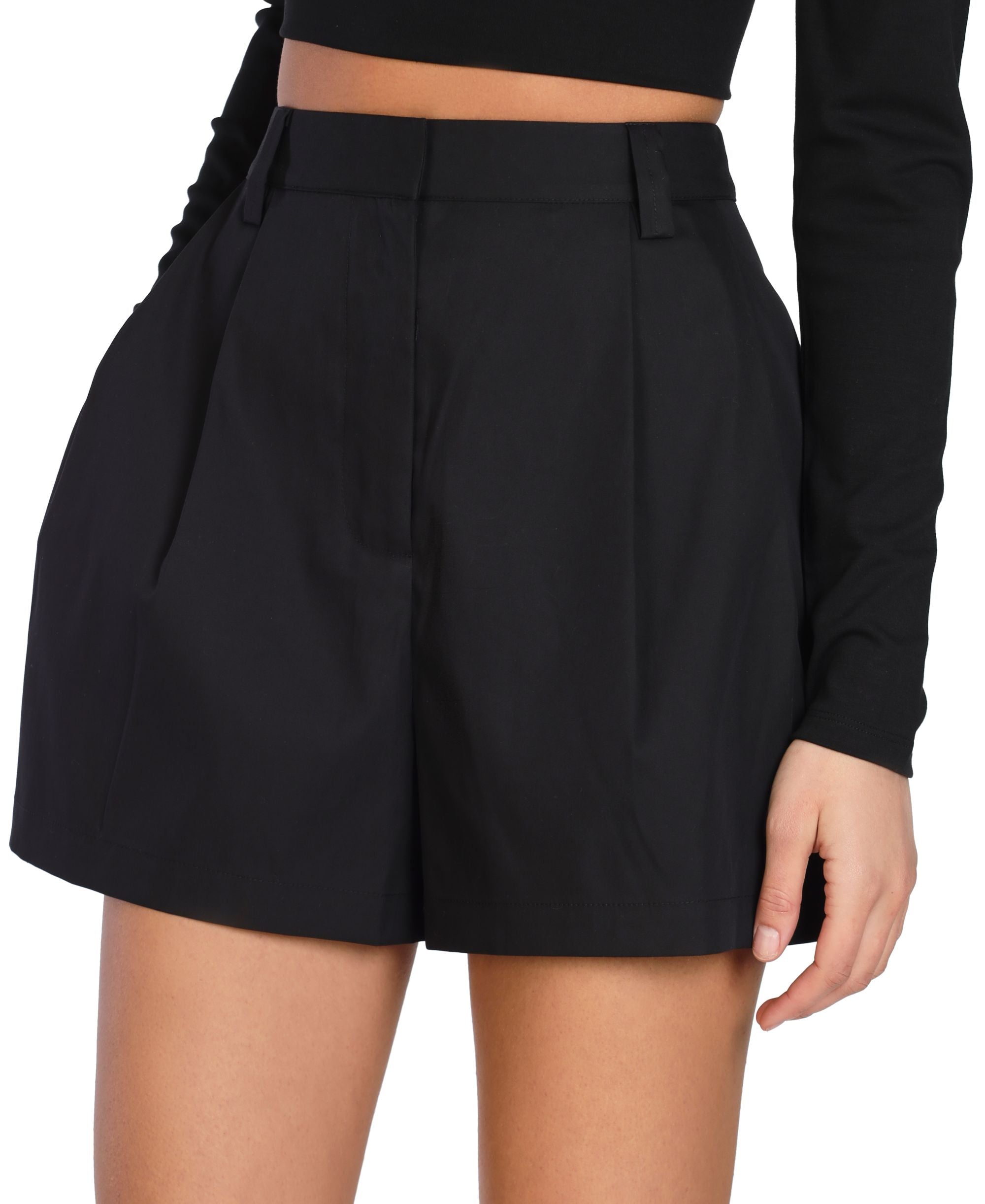 Bar III Nicole Williams English Pleated Shorts