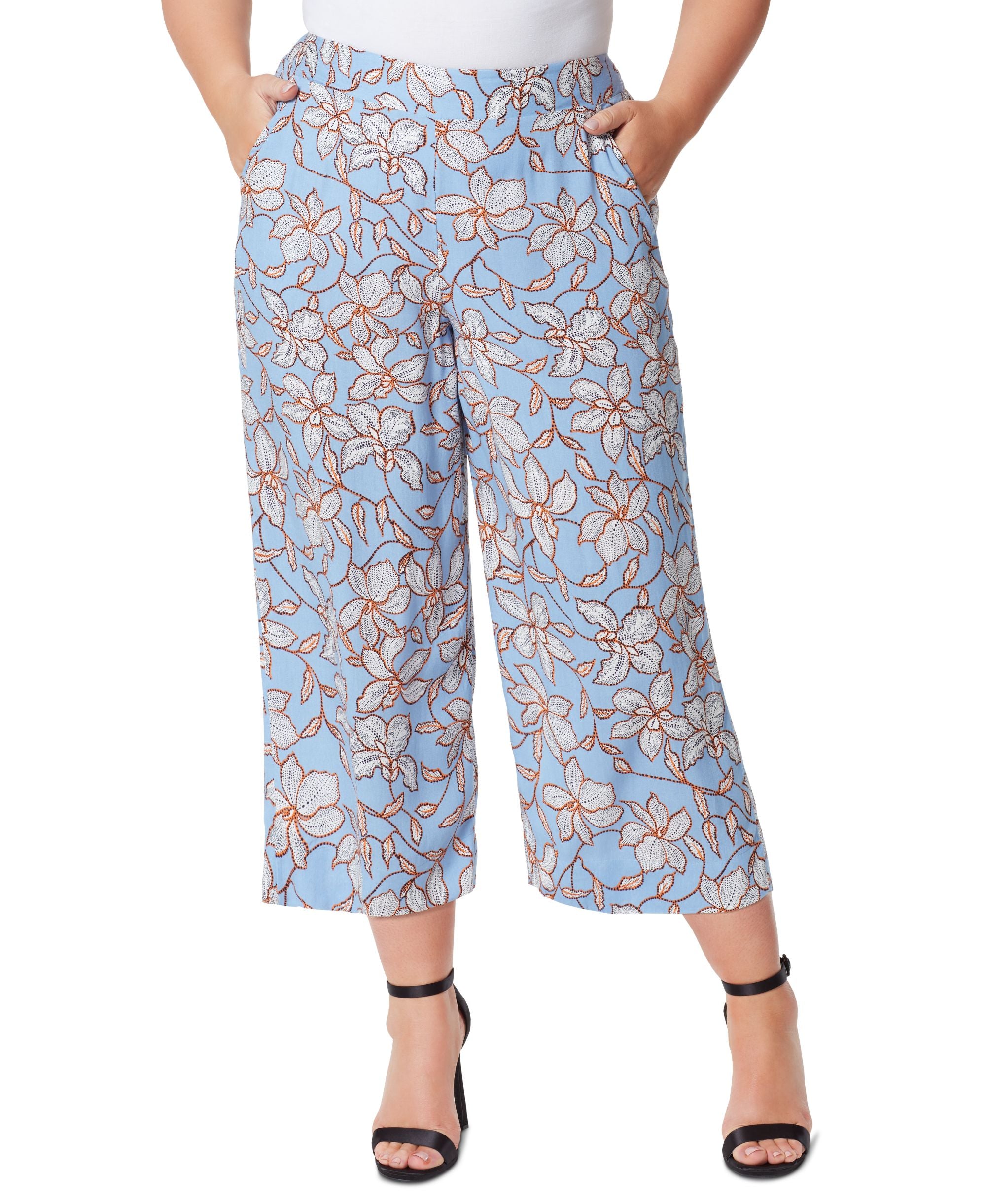 Jessica Simpson Trendy Plus Size Imogen Wide Leg Soft Pants