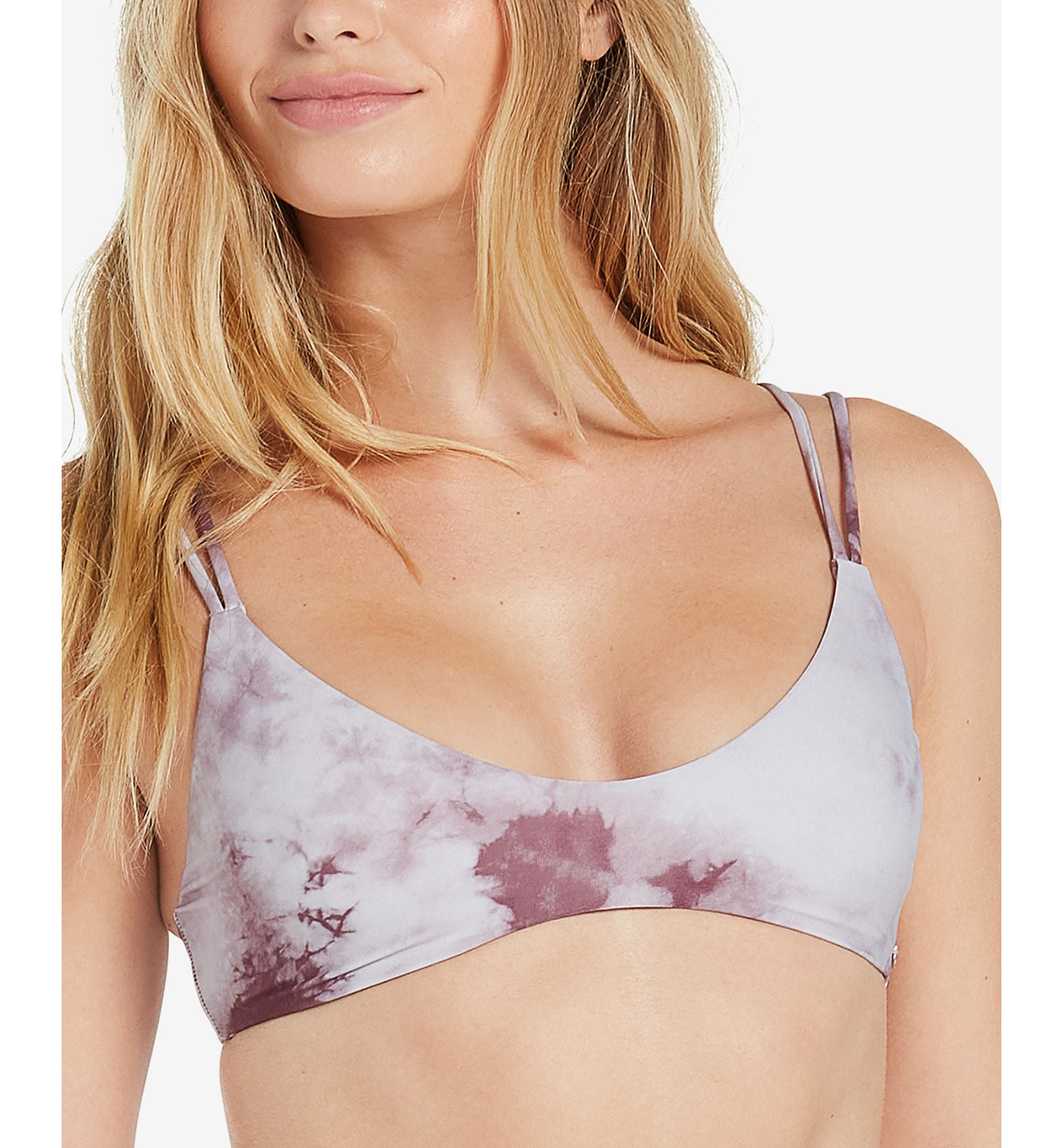 Juniors' Follow The Cloud Scoop-Neck Bikini Top
