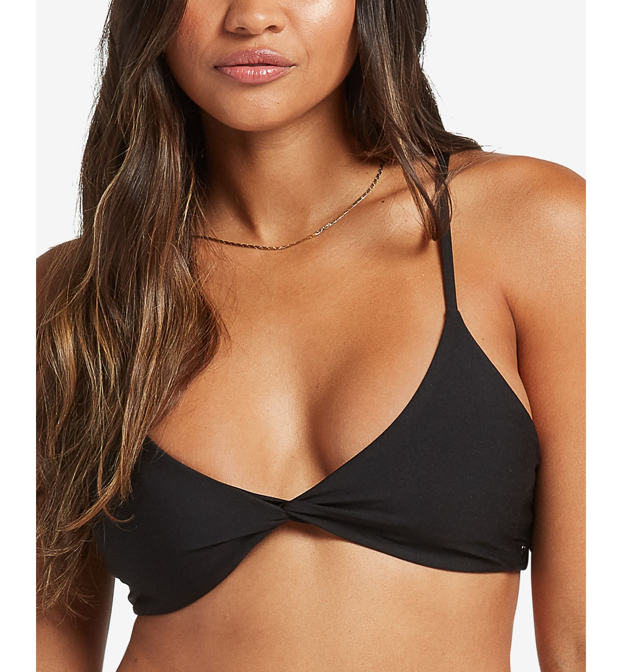 Juniors' Simply Seamless Twist-Front Bikini Top