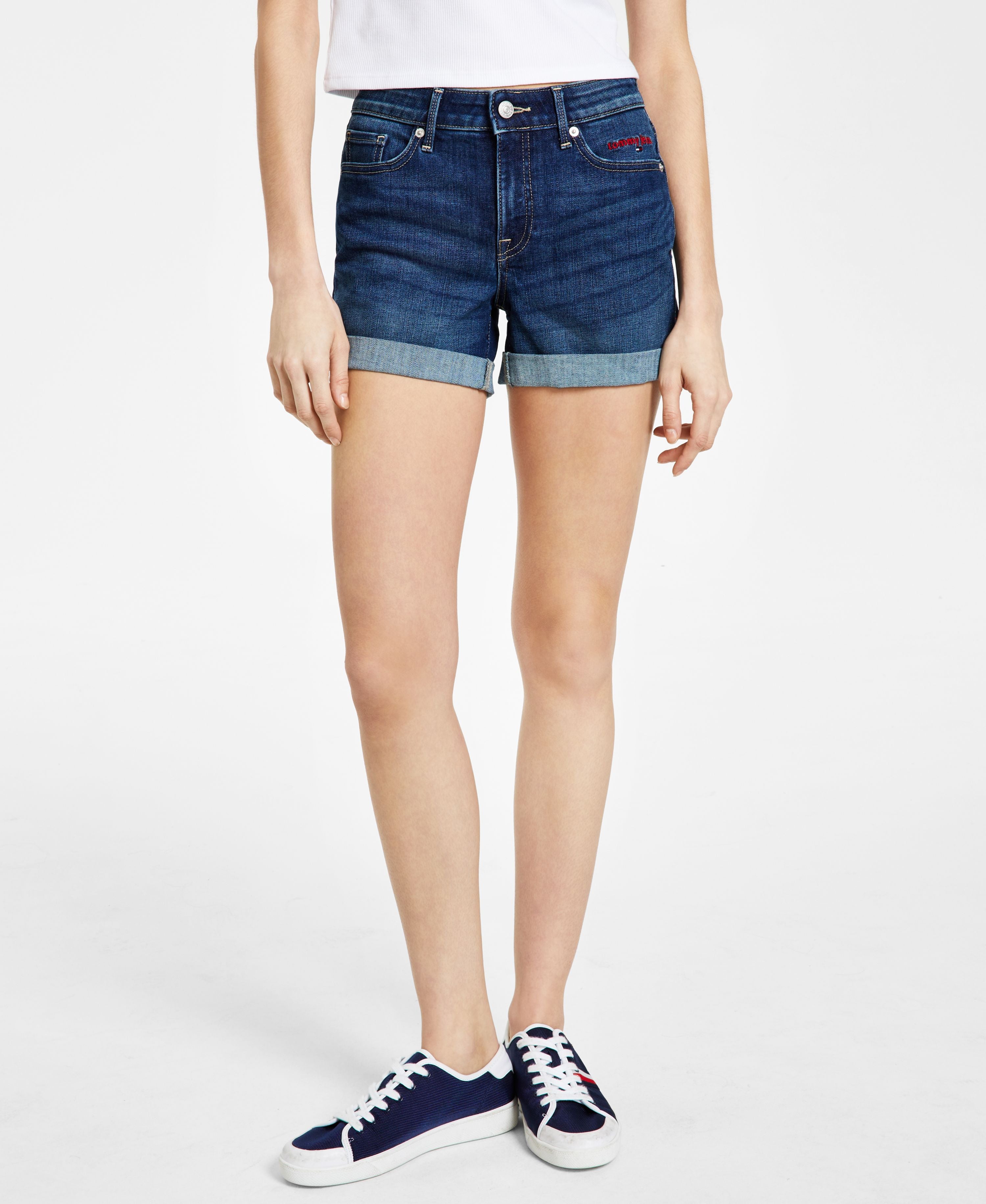 4" Curvy Embroidered Shorts