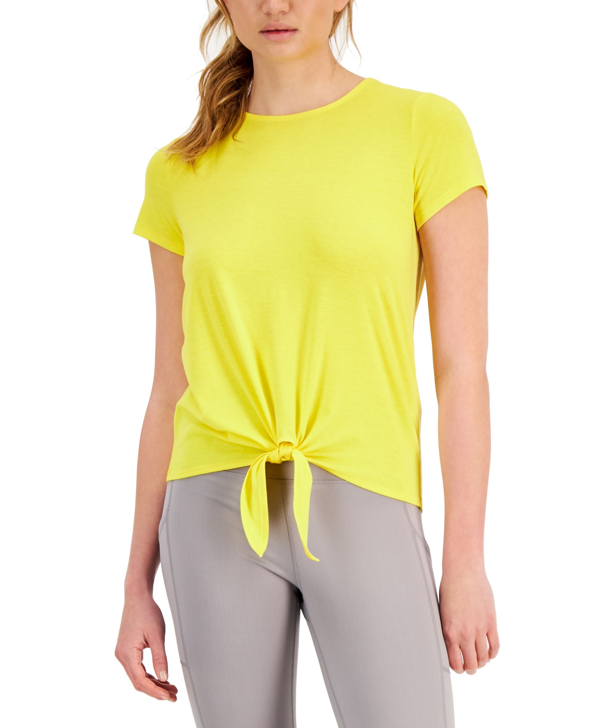 ID Ideology Womens Knot Front T-Shirt