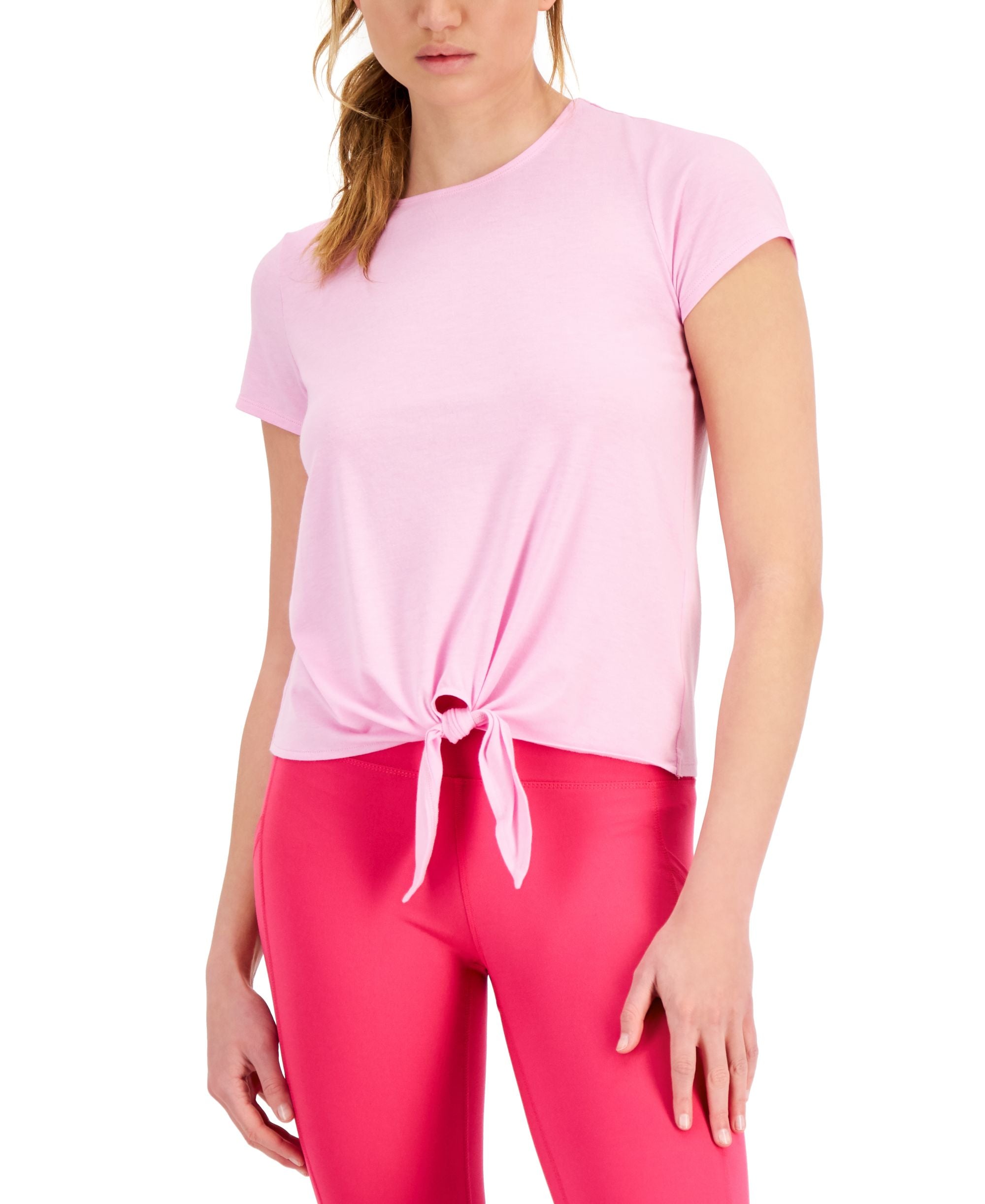 ID Ideology Womens Knot Front T-Shirt