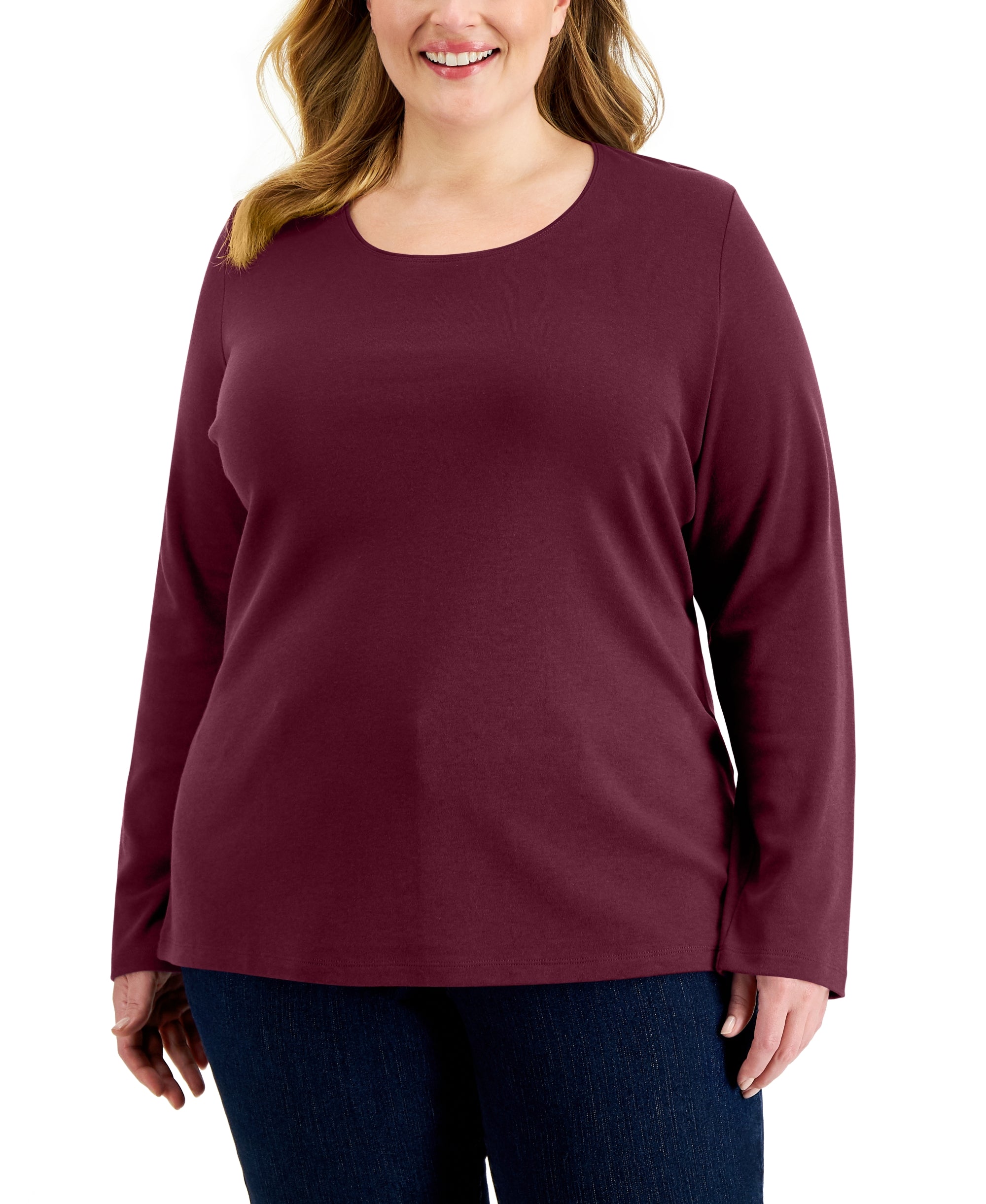 Plus Size Long Sleeve Top