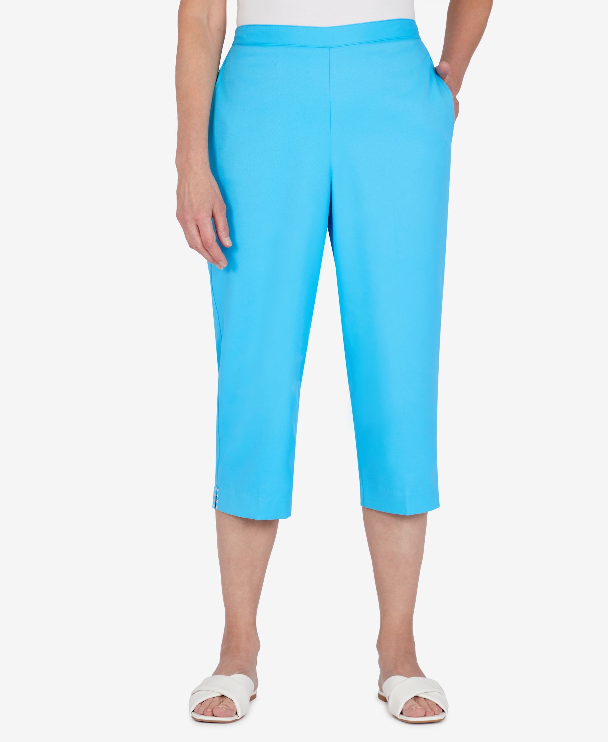 Plus Size Siesta Key Heat Set Capri Pants